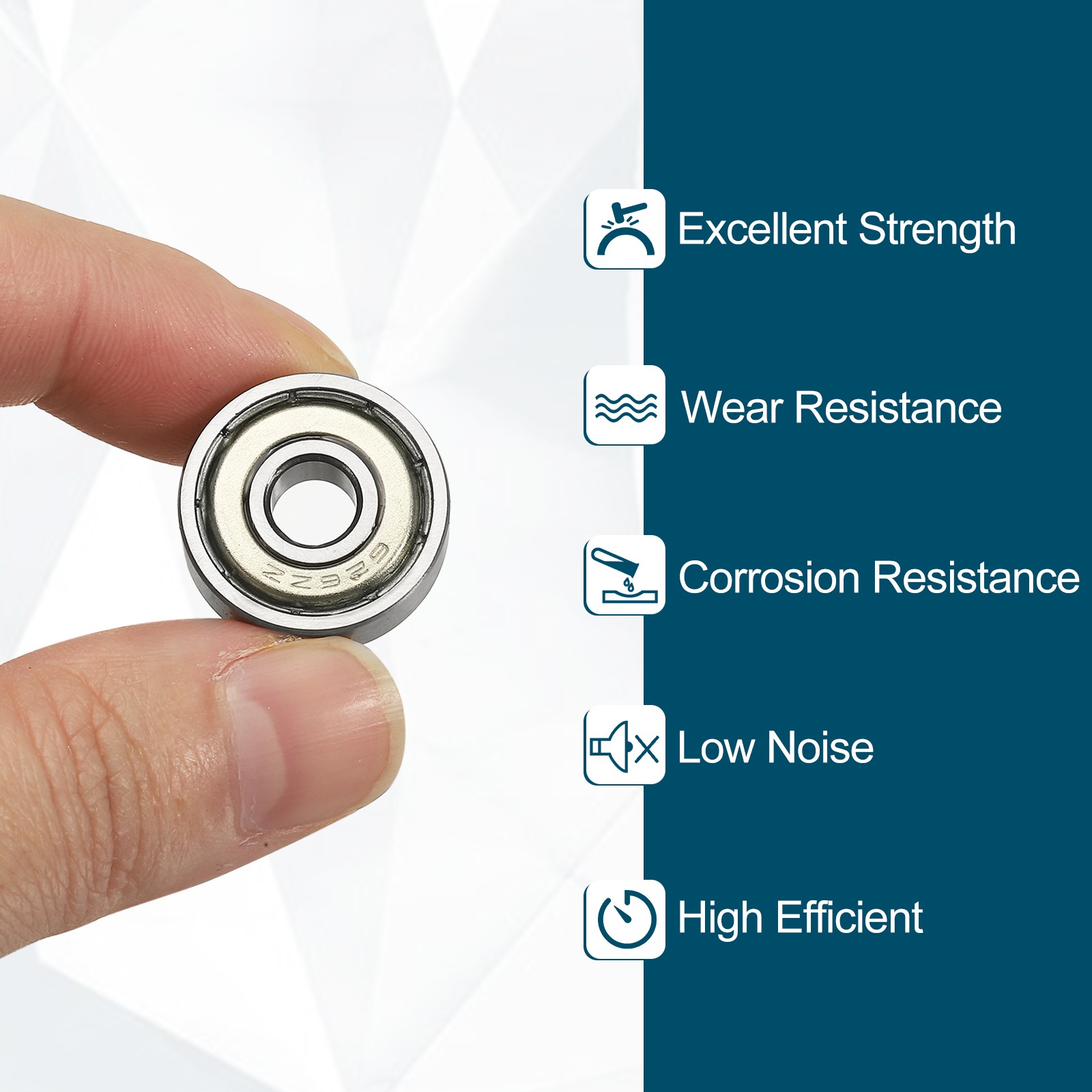 20Pcs 628ZZ Deep Groove Ball Bearings 8x24x8mm Double Shield Bearing
