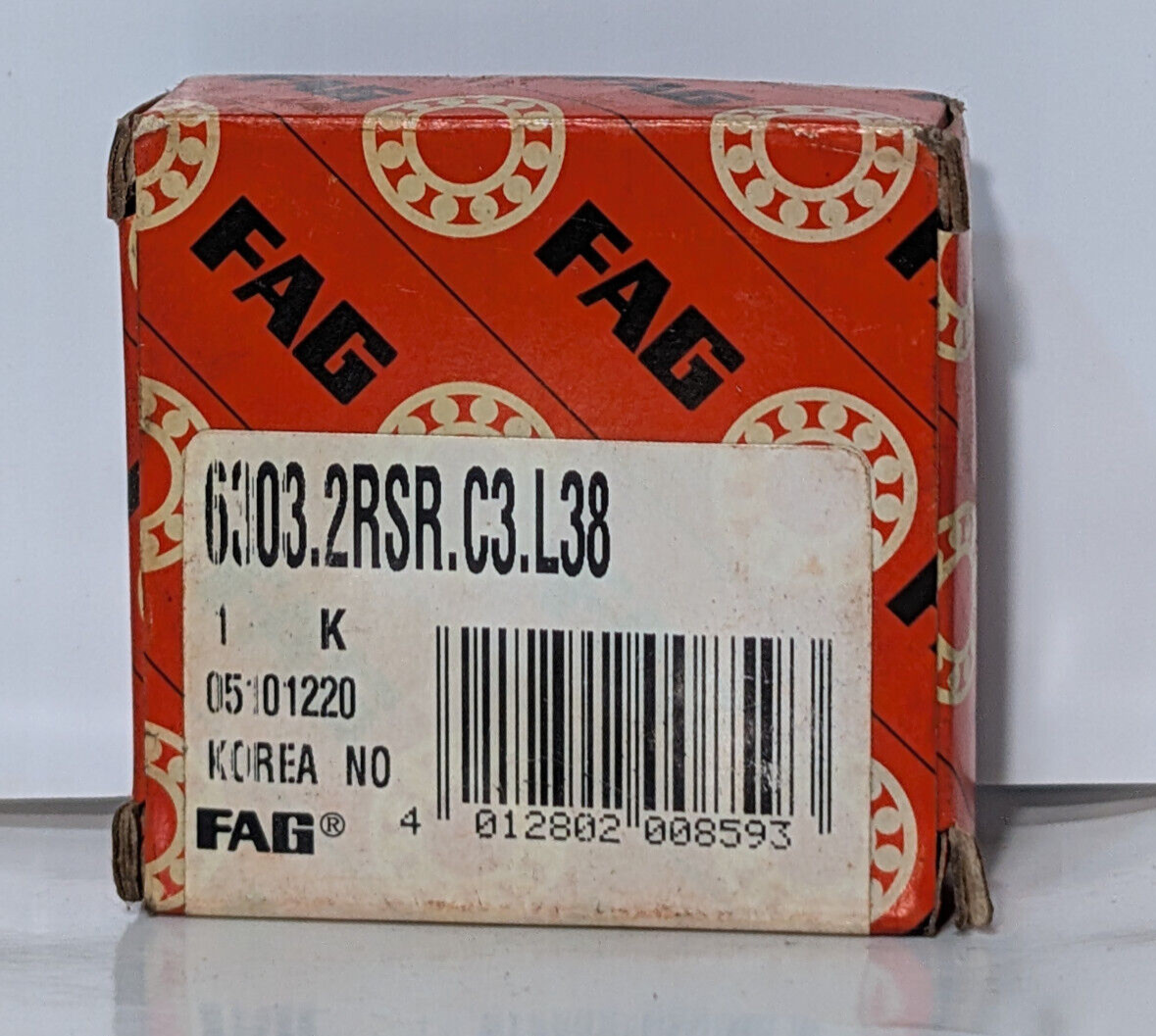 Lot of 4: FAG 6303.C3 Deep Groove Bearings, H278-2020.HB, 05101220