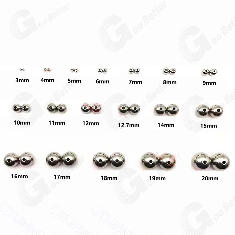 Ø 2mm-60mm Stainless Steel Ball Bearing Round Ball With Through Hole Unthreaded