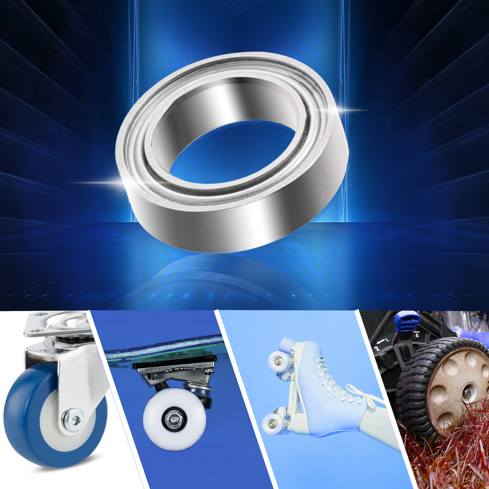 Ball Bearing 7x11x3mm MR117ZZ Deep Groove Ball Bearings 10pcs