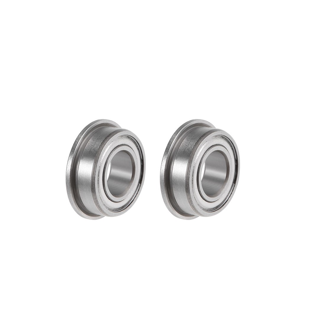 F687ZZ Flange Ball Bearing 7x14x5mm Shielded Chrome Bearings 2pcs