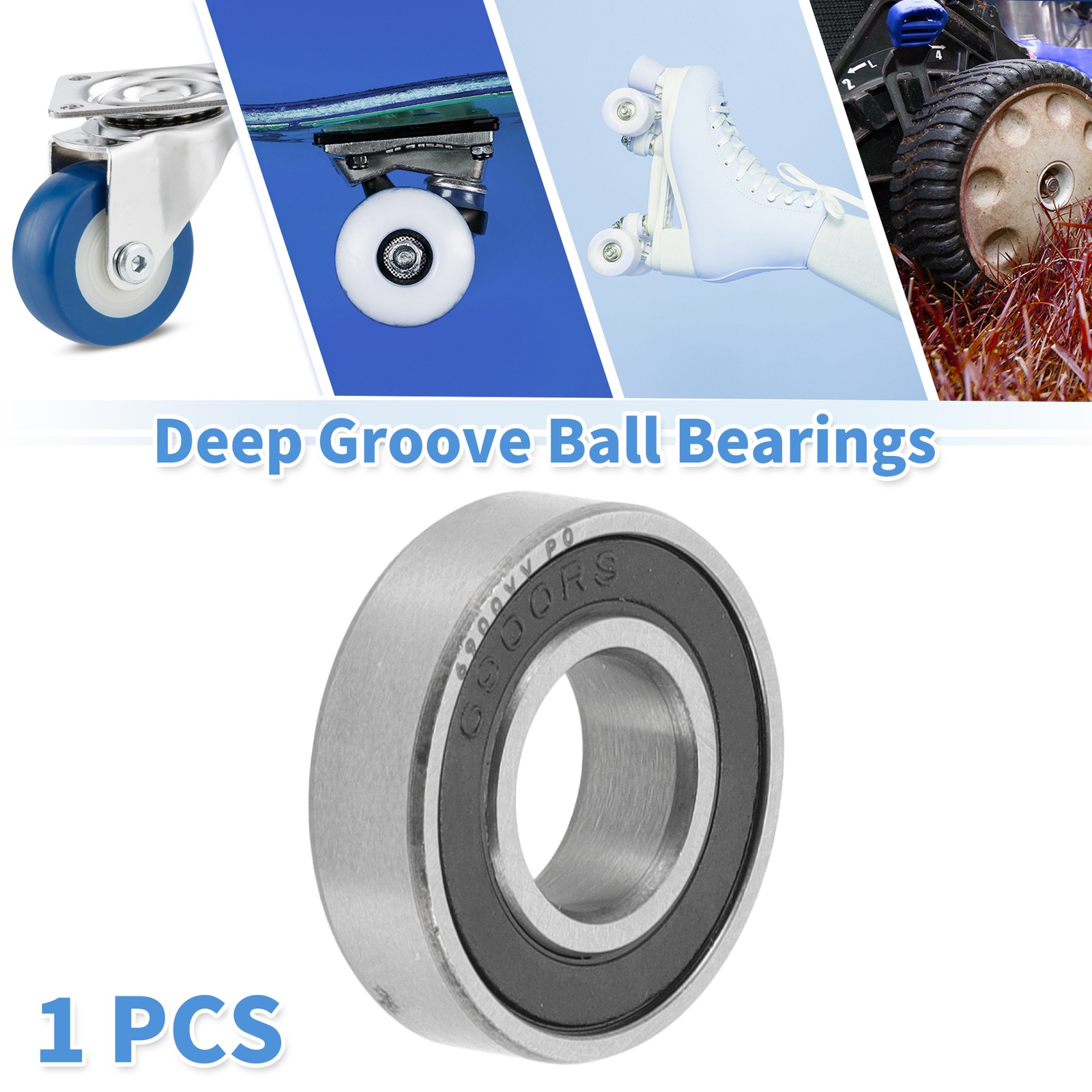 6900VV Deep Groove Ball Bearings P0 10x22x6mm 1 Pc Scooter Skateboard Wheel