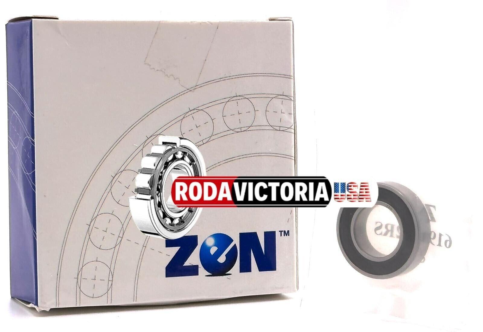 ZEN 6902 2RS DEEP GROOVE BALL BEARING, RUBBER SEALED 15x28x7mm 61902 2RS