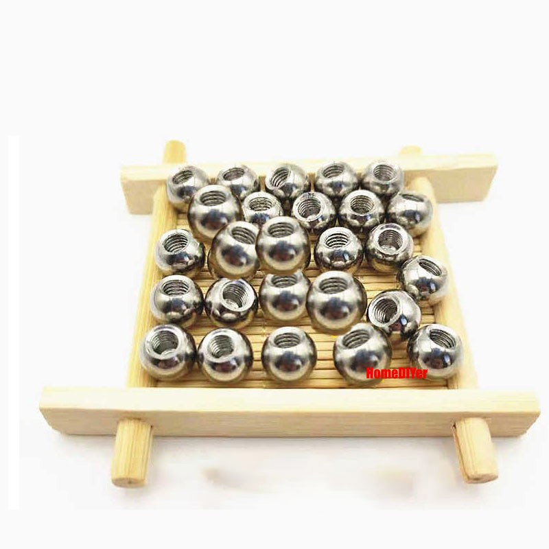 Stainless Steel Blind Hole Ball With Thread M2-M12 Drilling Balls Dia 5mm~30mm