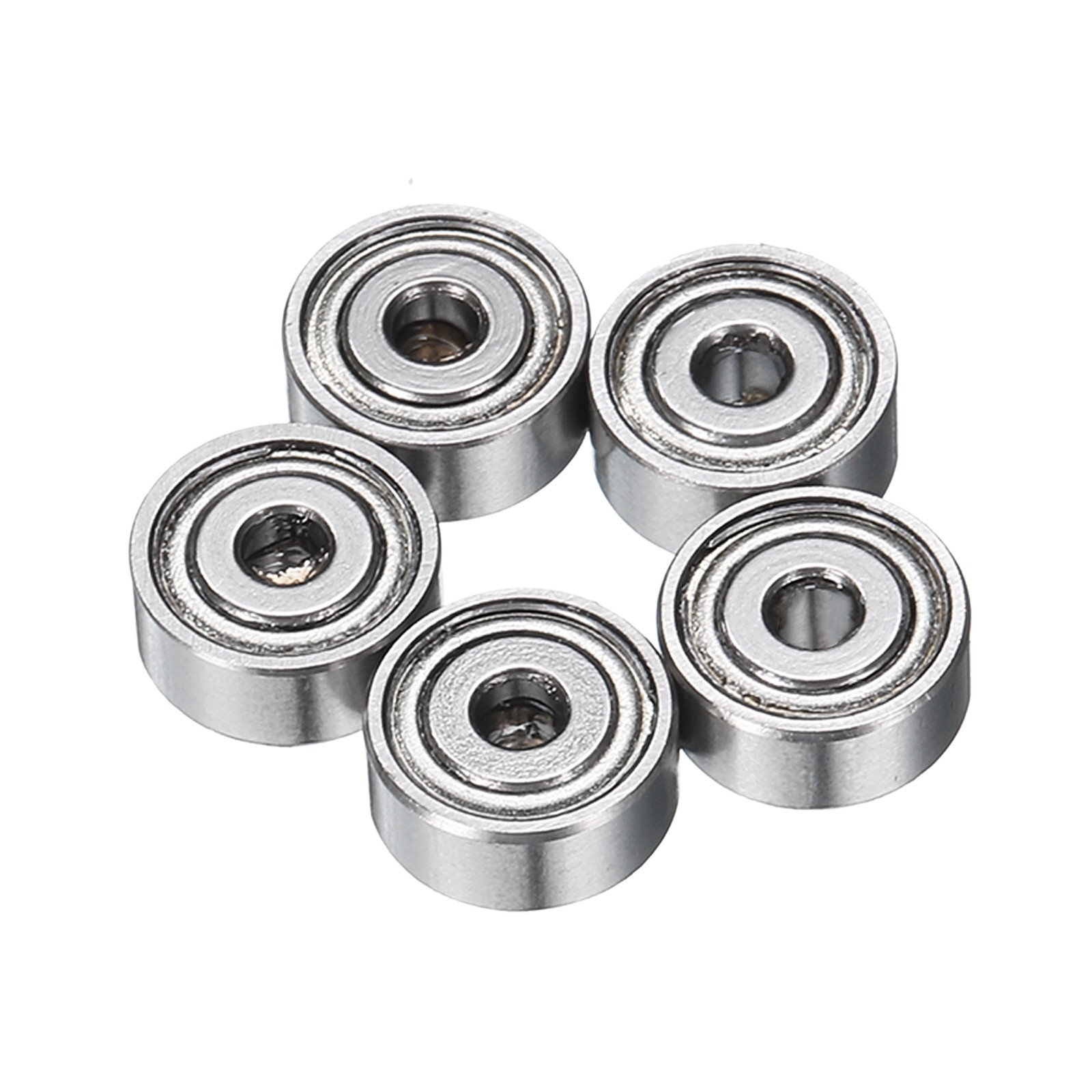 5pcs MR72ZZ Bearings 2x7x3mm Chrome Steel Mini Bearing Double Shielded, ABEC5