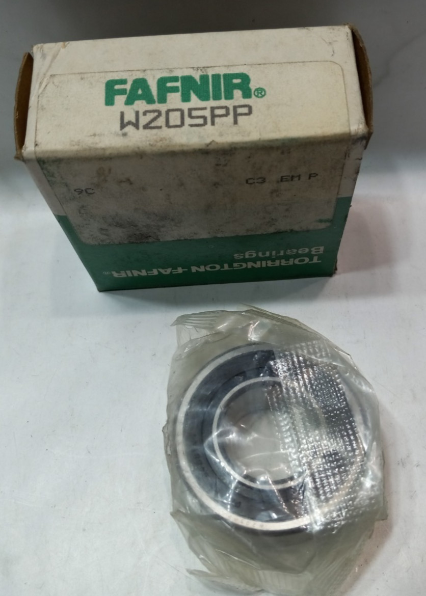 Fafnir W205PP Deep Groove Bearing 25mm X 52mm X 20.6mm (.8125″) New Sealed