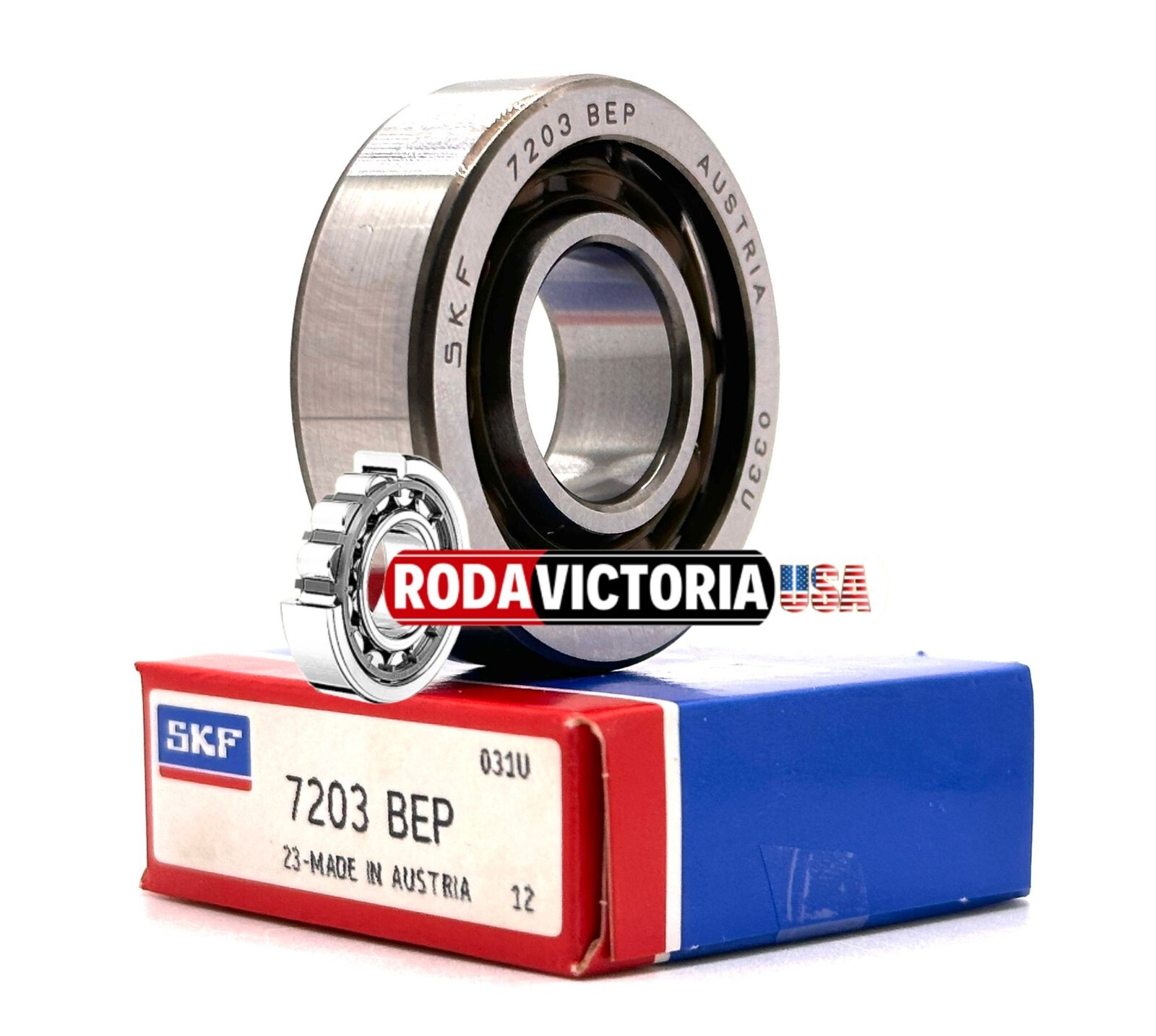 SKF 7203 BEP ANGULAR CONTACT BEARING MADE IN AUSTRIA A642 17x40x12 mm
