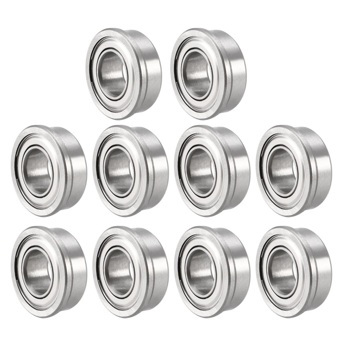 10x FR188ZZ Flange Deep Groove Ball Bearings Double Shielded Chrome Steel