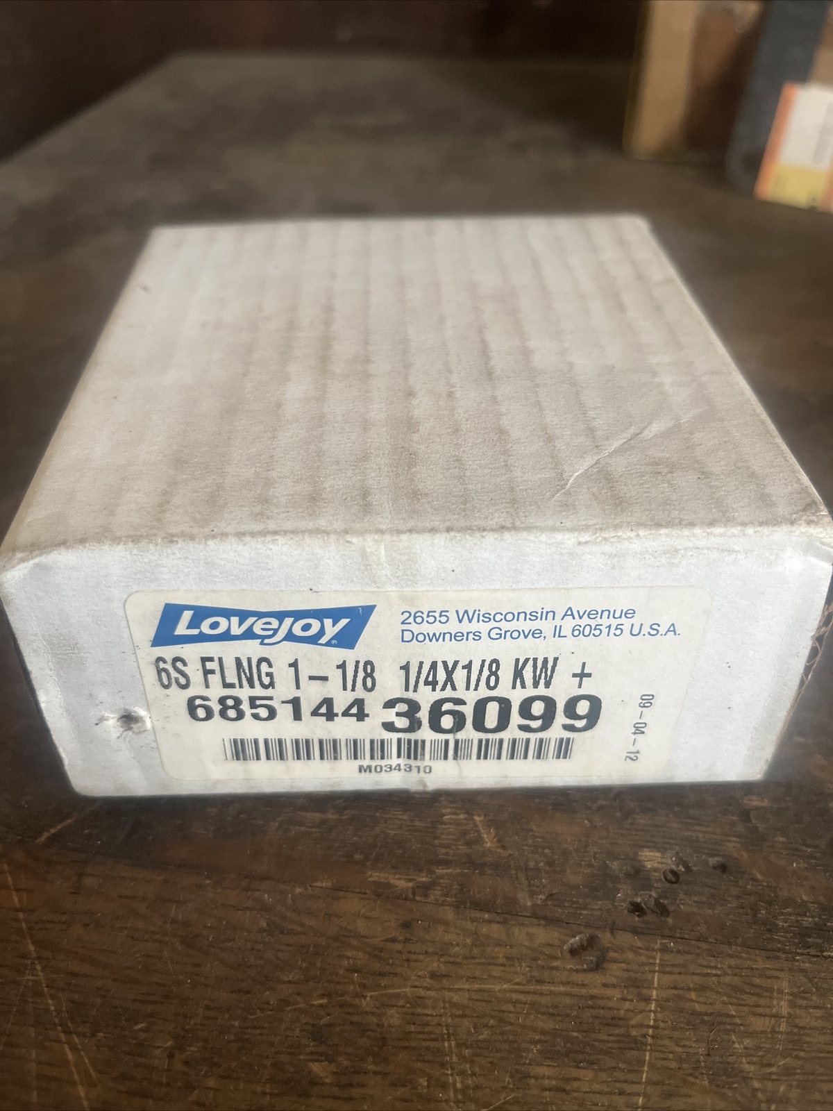 NOS LoveJoy 68514436099 Flange 6S FLNG 1 1/8” Plus Keyway