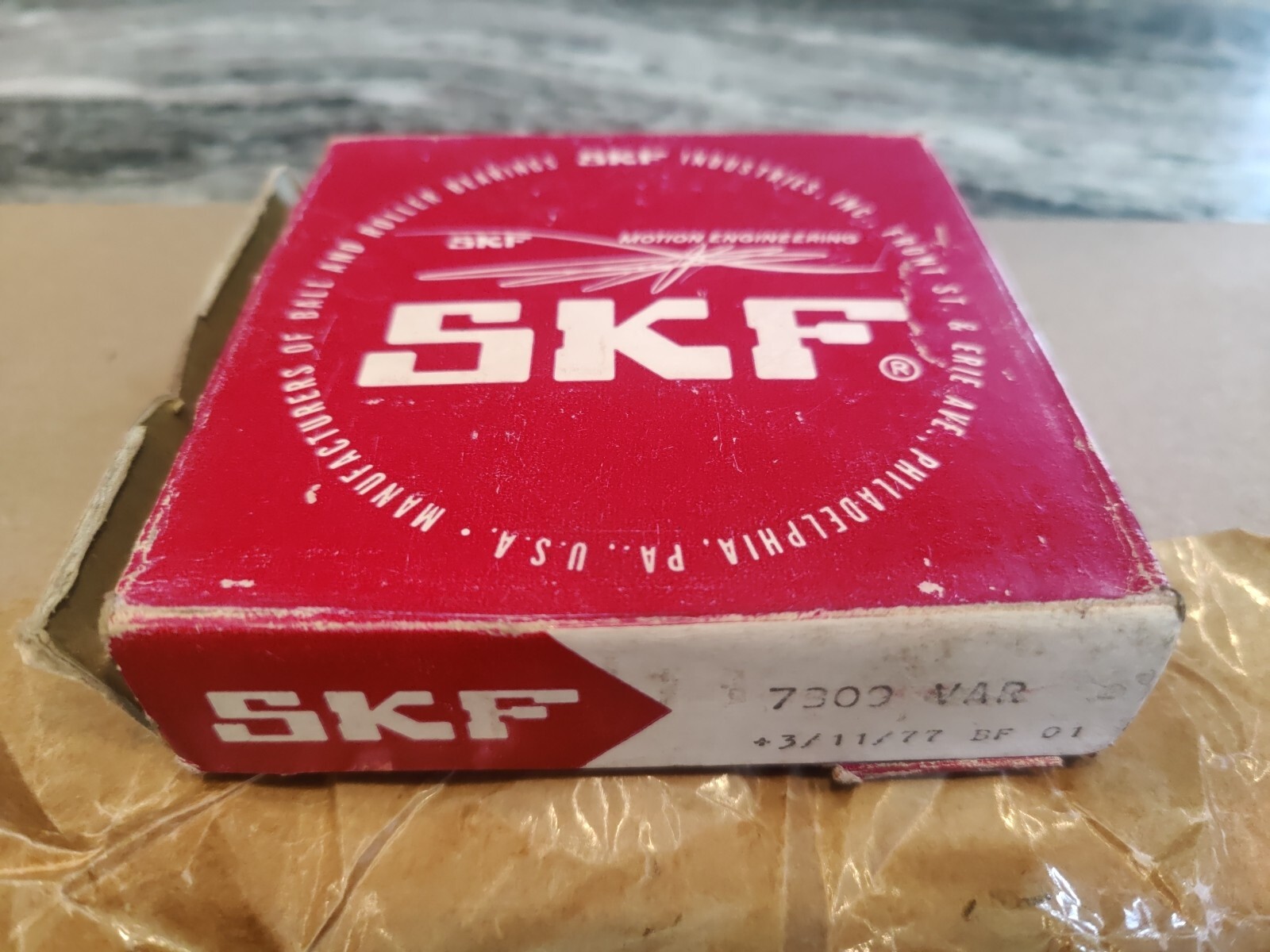 Genuine SKF Single Row Angular Contact Ball Bearing 7309 VAR 100mm X 45mm X 25mm