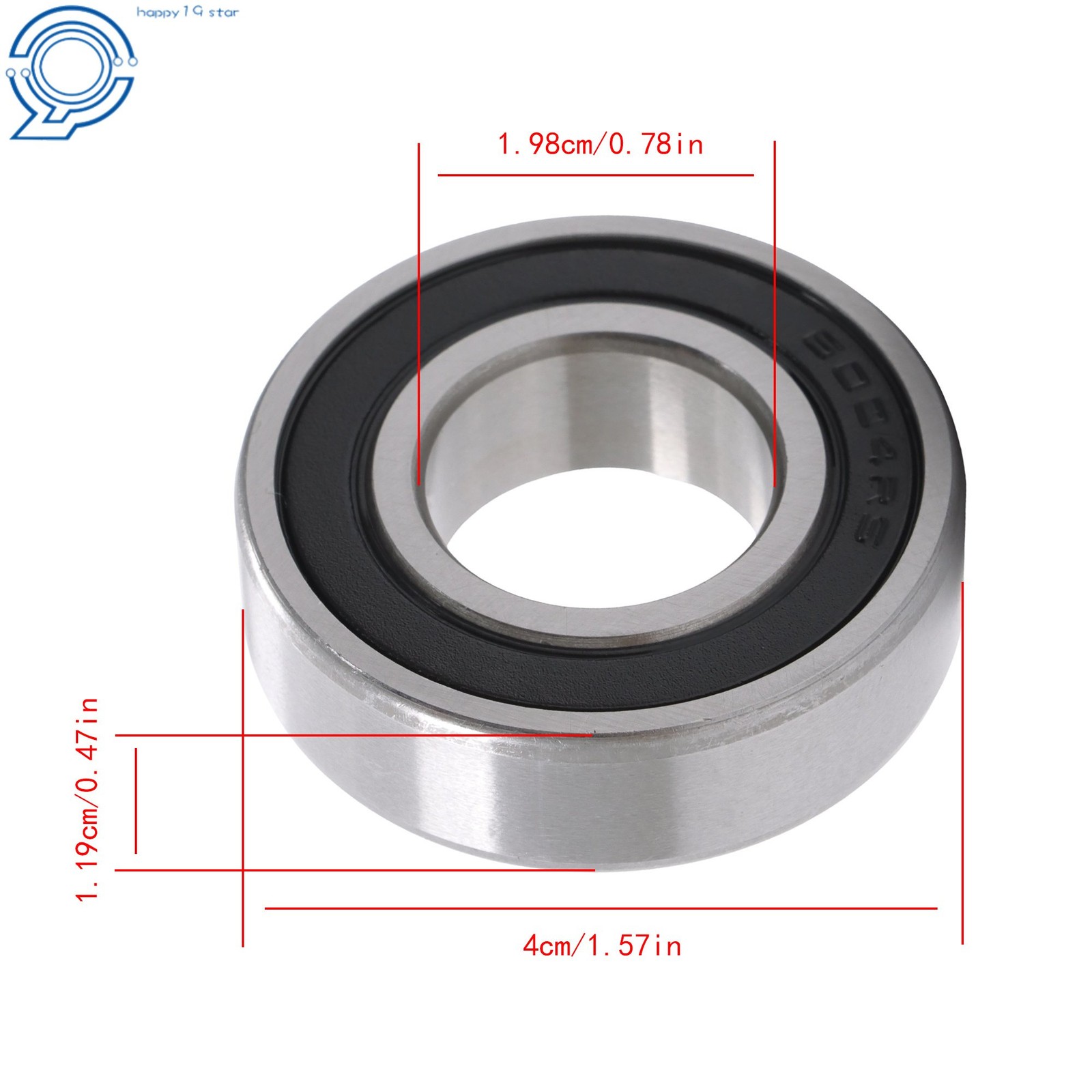 20x42x12mm Ball Bearing 6004 2RS C3 10 Pieces Premium Rubber Sealed Bearings