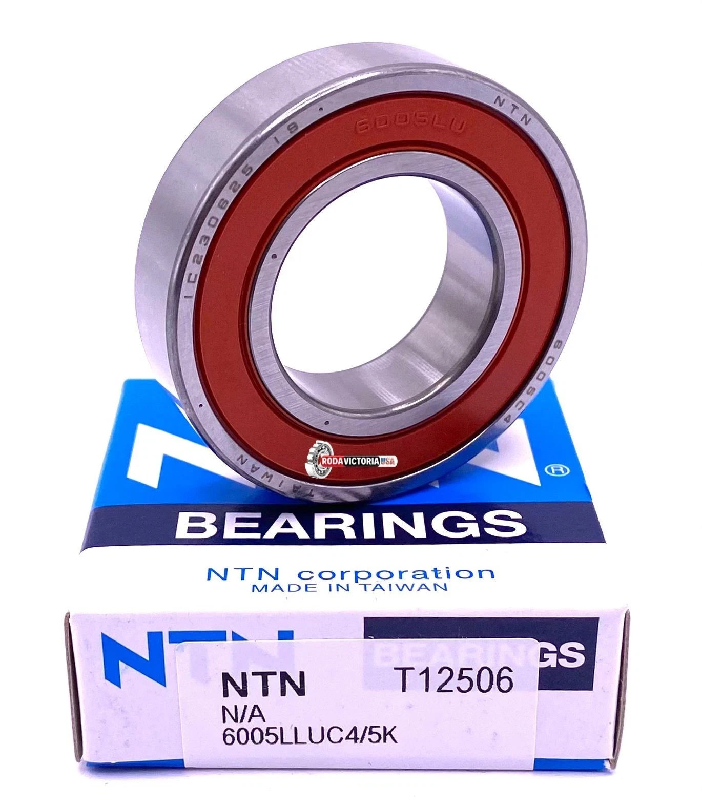 NTN 6005 LLU C4 /5K Deep Groove Ball Bearing, Rubber Sealed 25x47x12 mm