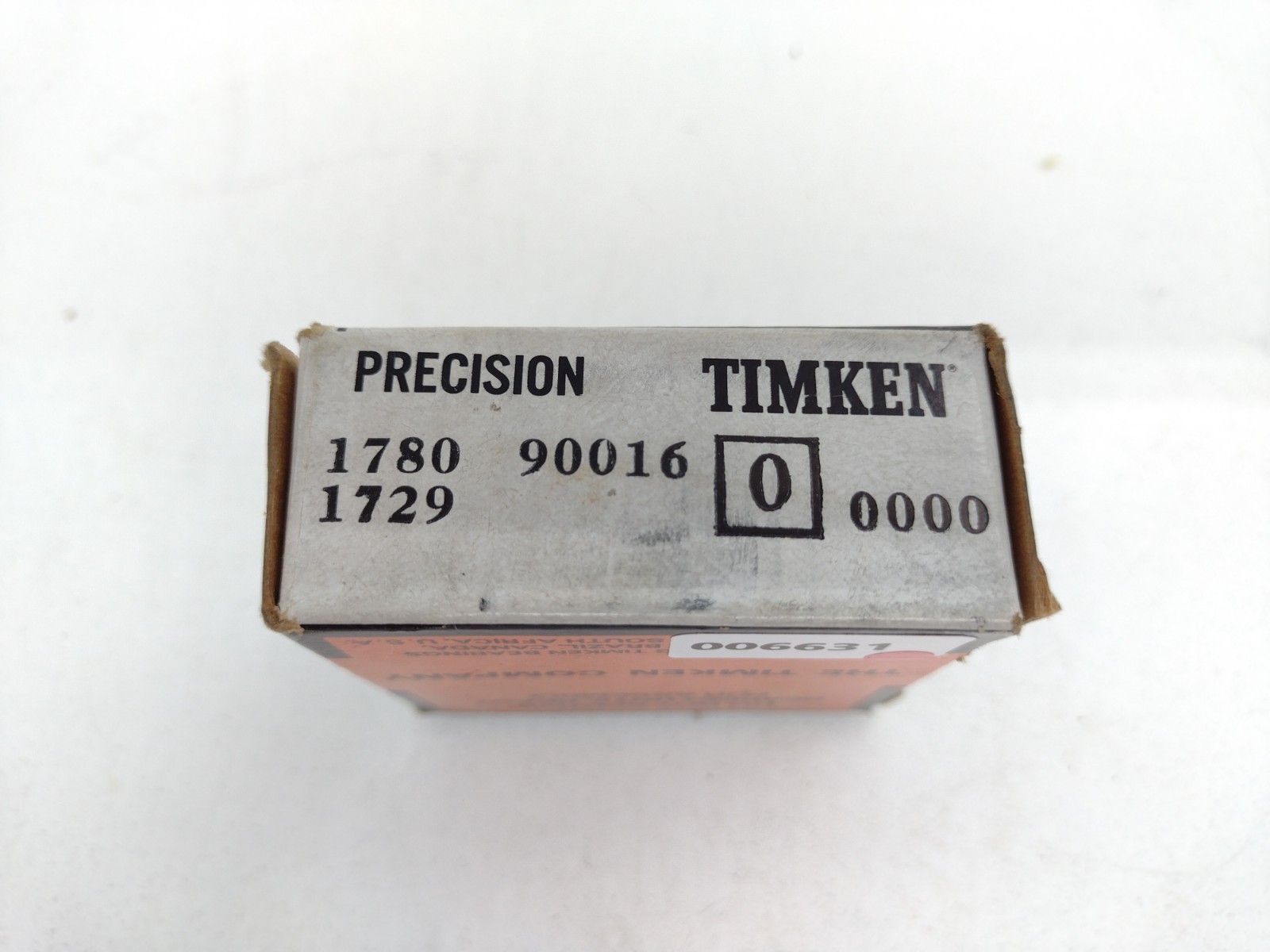 *** Timken 1780/1729 Single Row Tapered Roller Bearing 1-inch Bore