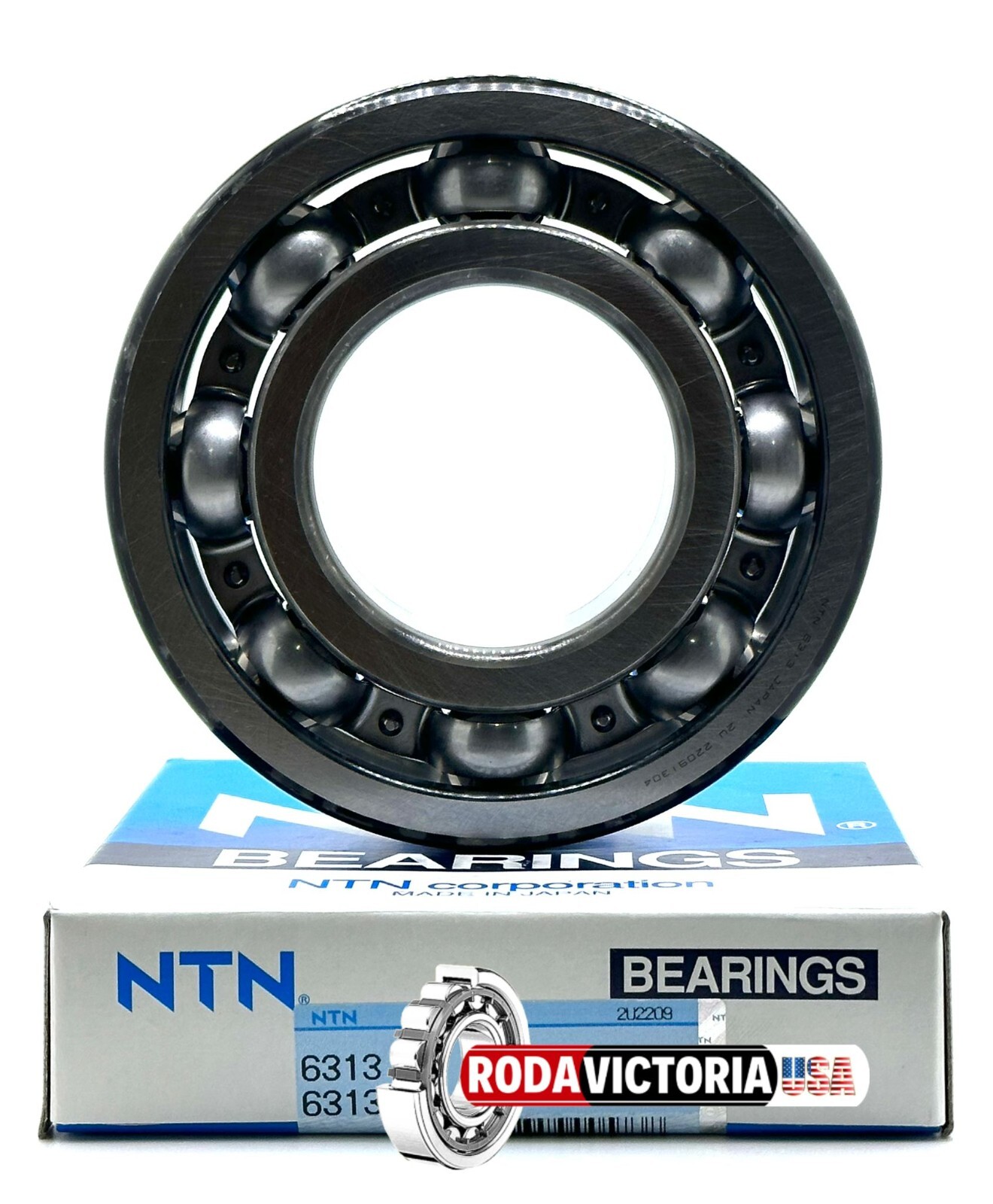 NTN 6313 C3 Deep Groove Ball Bearing, Open Type, No Seals 65x140x33 mm