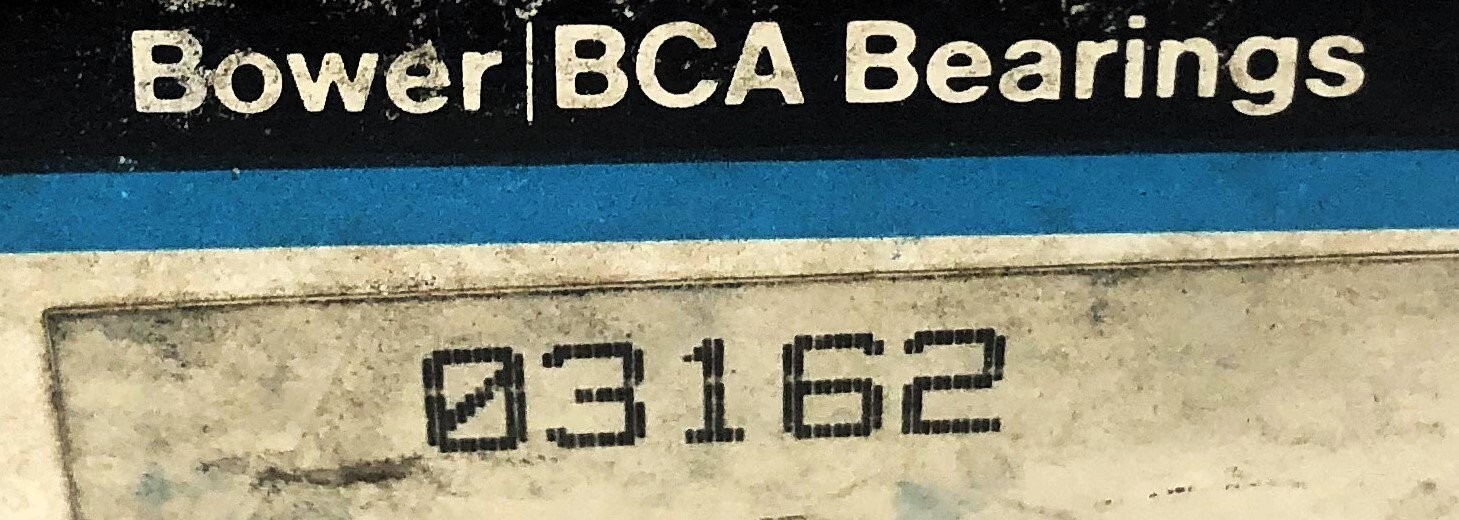 Bower Tapered Roller Bearing Cup 03162 [Lot of 2] NOS