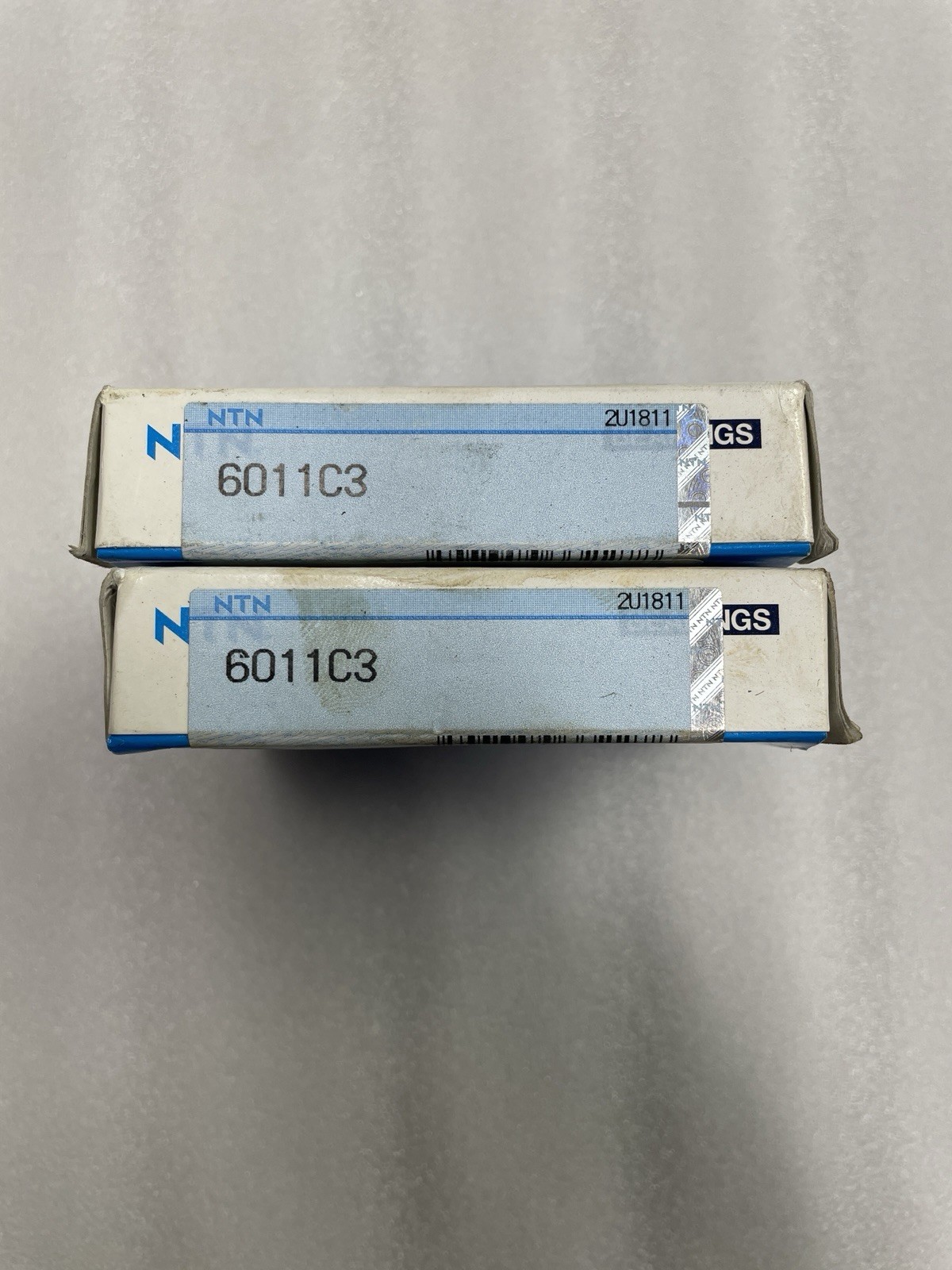 (2 Pcs) New NTN 6011C3 Deep Groove Ball Bearings 55x90x18mm Open C3
