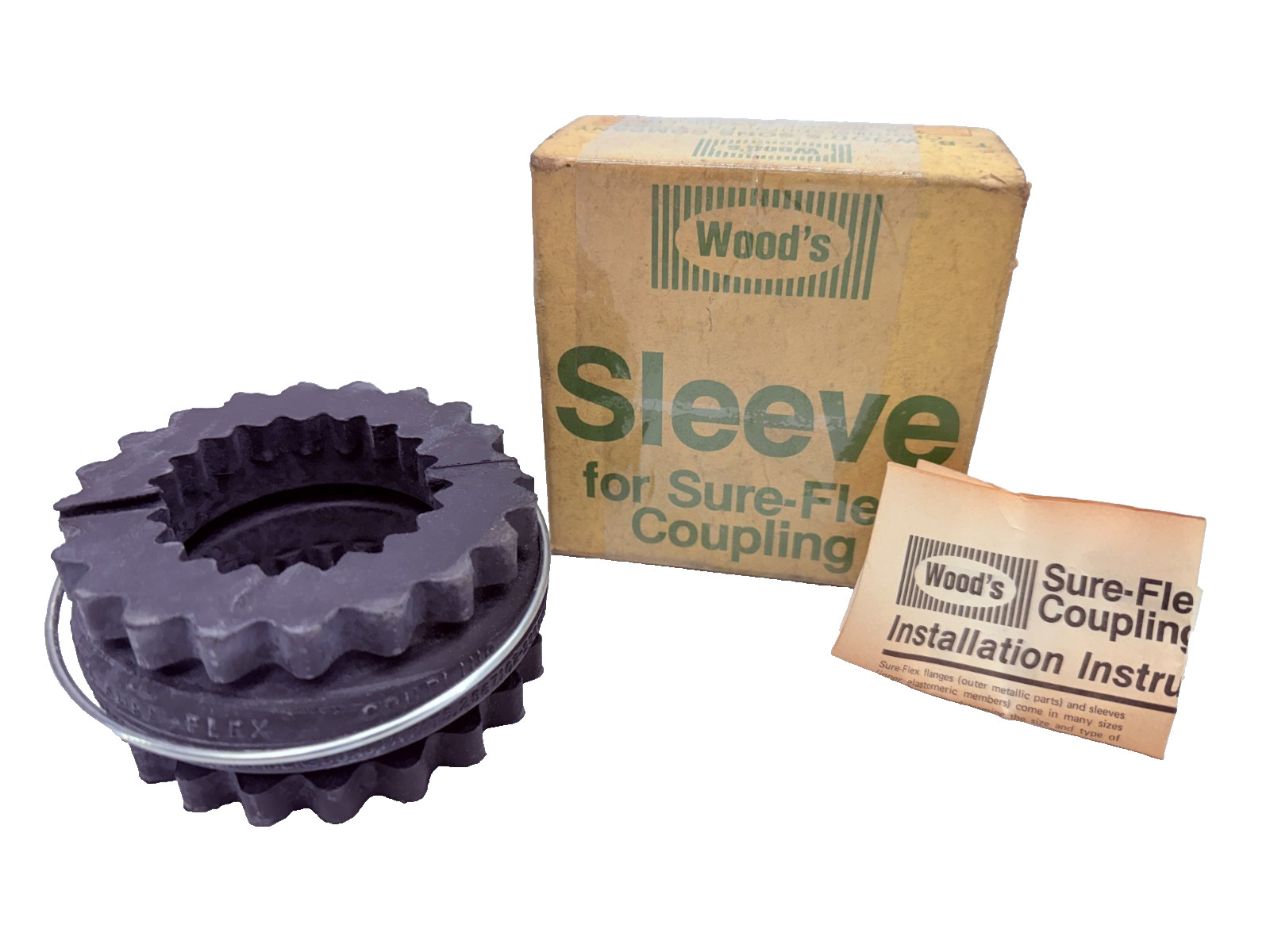 TBWood’s 6E Sure-Flex Sleeve Coupling Insert, EPDM Rubber, 3.75″ D, 6000 RPM