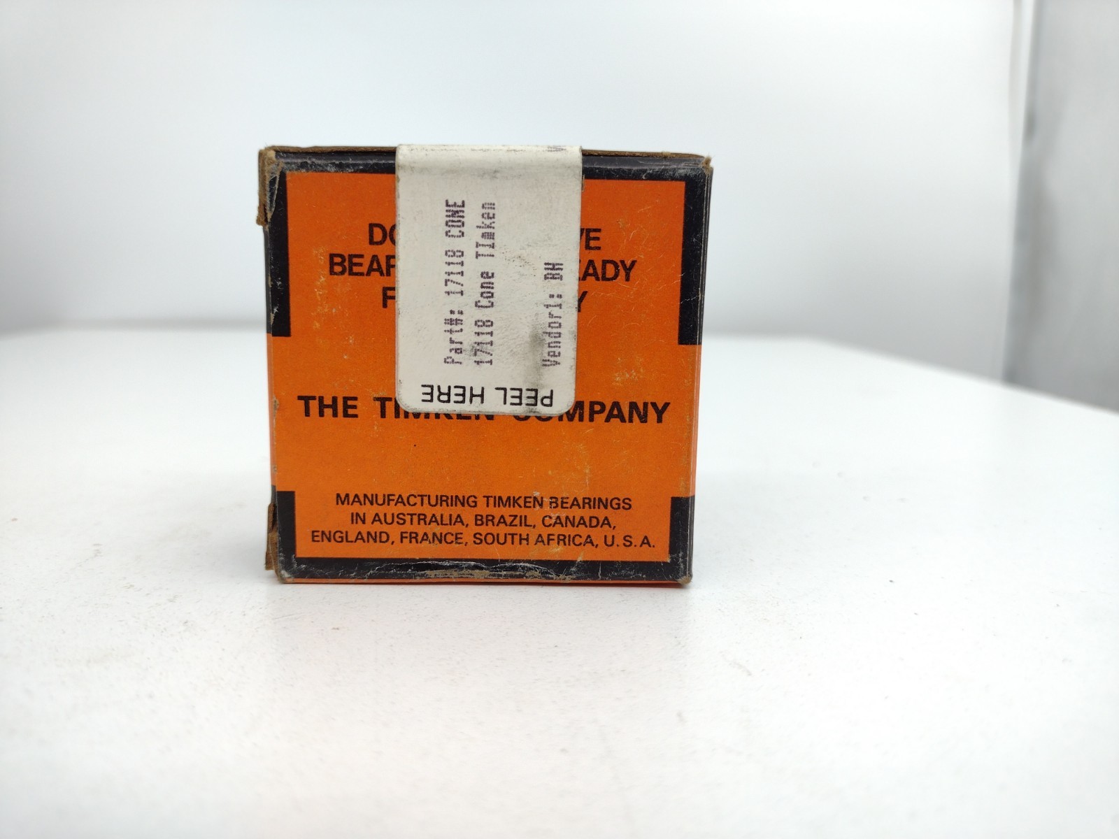 Timken 17118 Tapered Roller Bearing Cone 1.1806 inch Bore