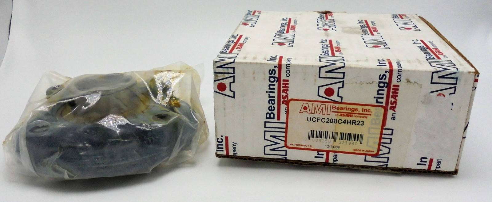 AMI UCFC208C4HR23 FLANGE MOUNT, BALL BEARING UNIT 40mm BORE 4-BOLT