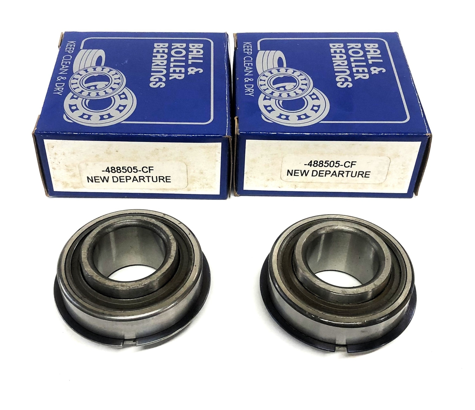 New Departure Ball Bearing With Snap Ring 488505CF [Lot of 2] NOS