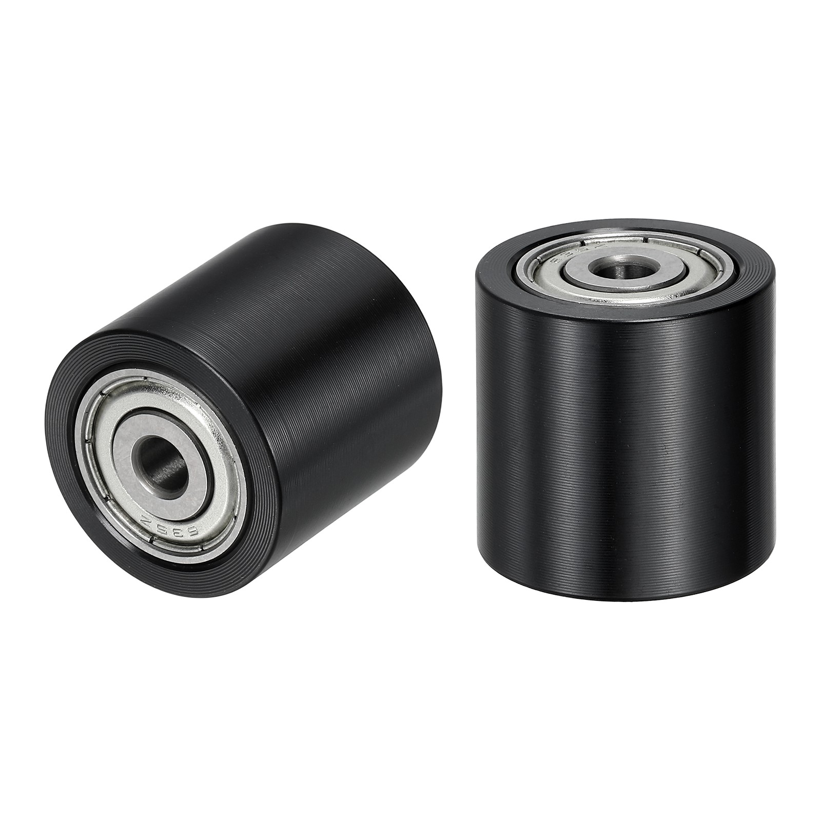 2Pcs POM Roller Wheel with Bearings, 5mm x 25mm x 25mm Bearing Pulley