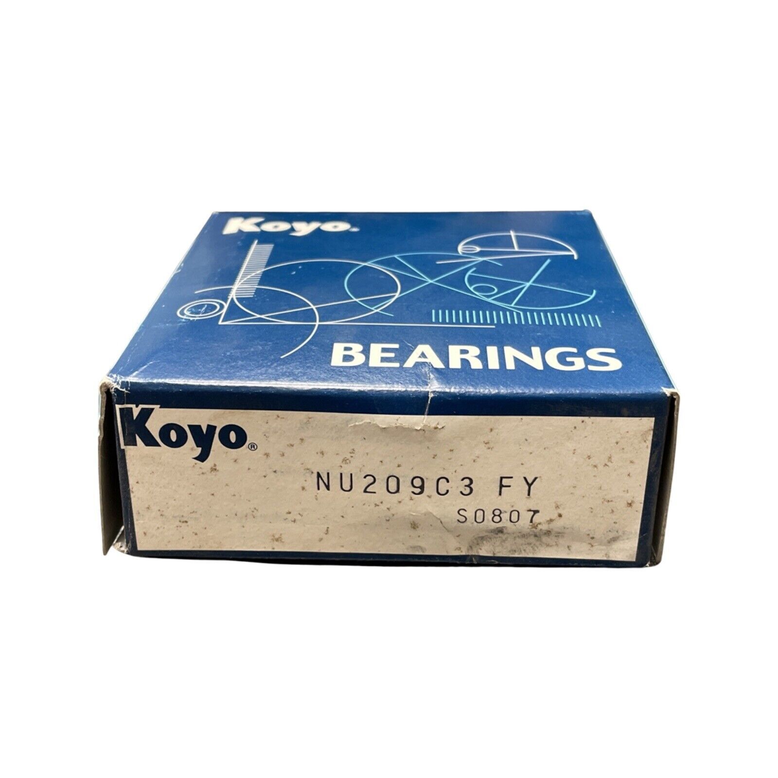 Koyo NU209C3 FY Cylindrical Roller Bearing Brass Cage 45x85x19mm
