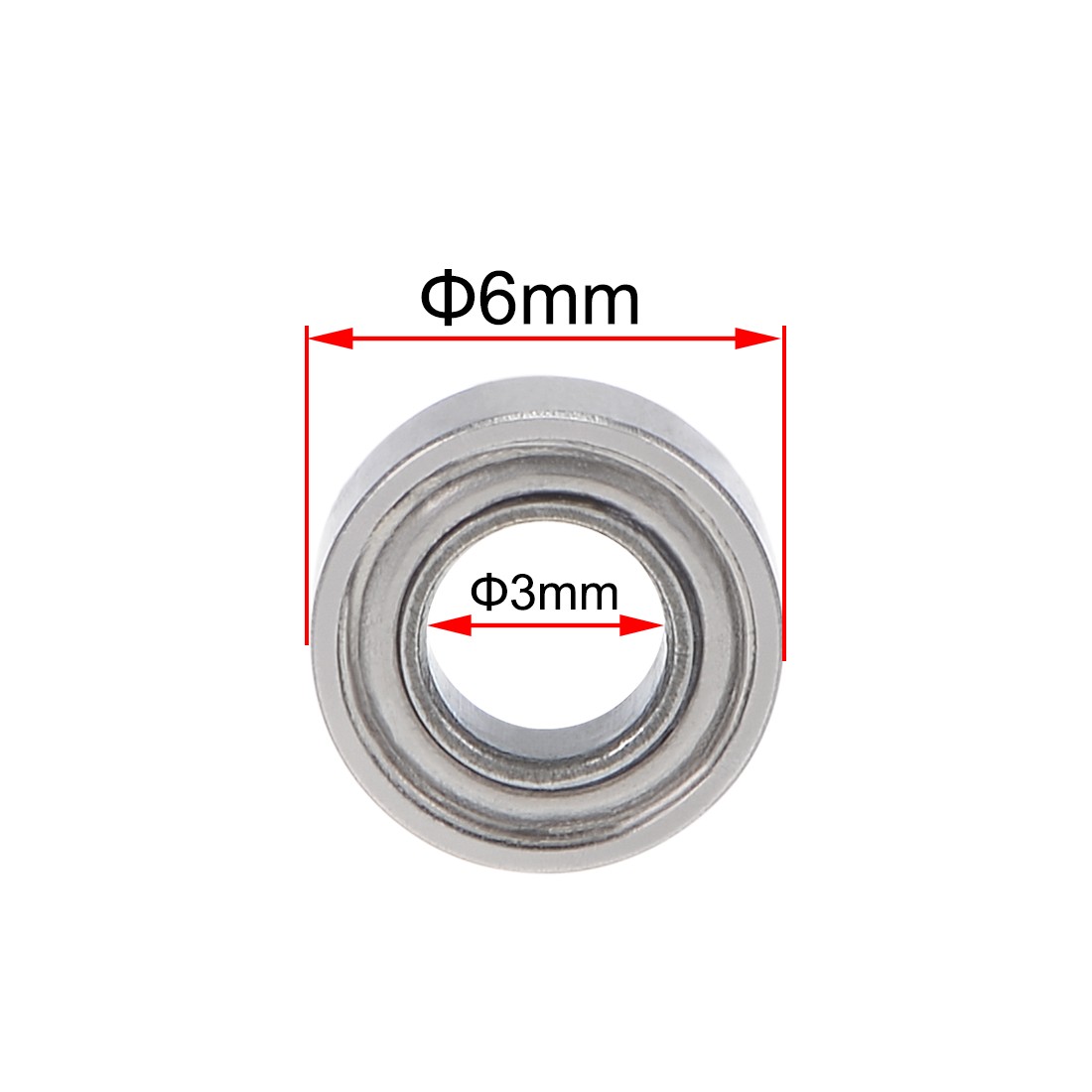 SMR63ZZ Stainless Steel Ball Bearing Shielded MR63ZZ Bearings 5sets