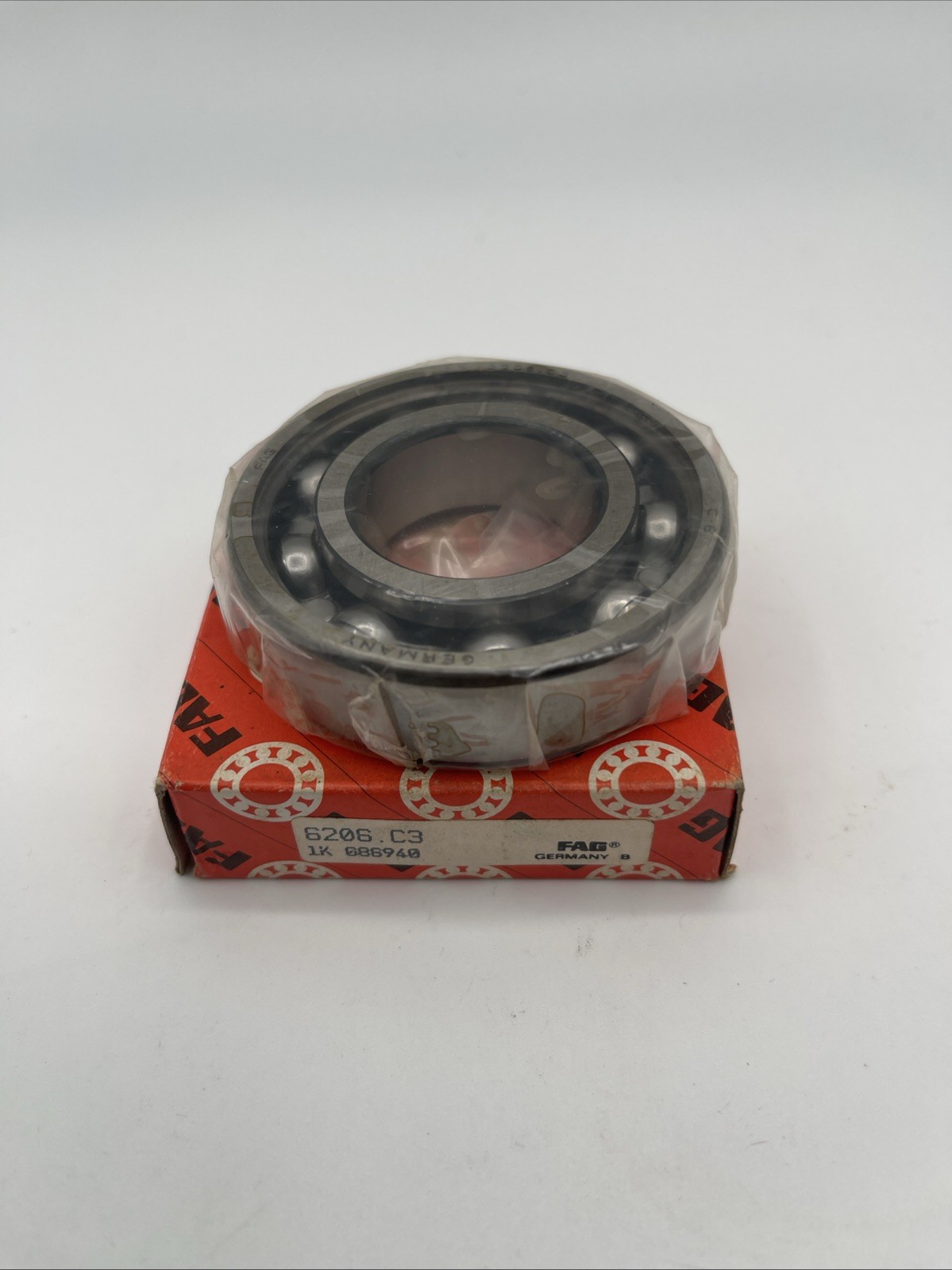 FAG 6206-C3 Deep Groove Ball Bearing 30mm Bore x 62mm OD x 16mm Width Industrial