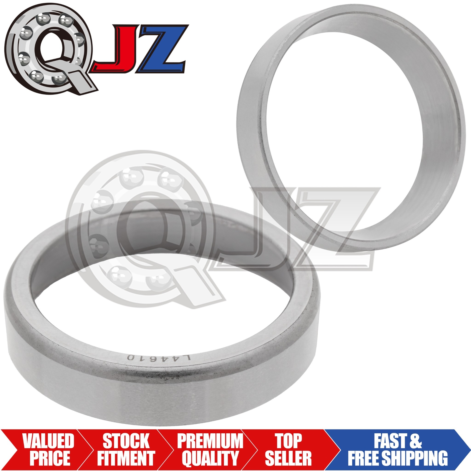 [Qty.2] L44610 Tapered Roller Bearing Outer Cup 1.98″ (Outer) x 0.42″ (Width)
