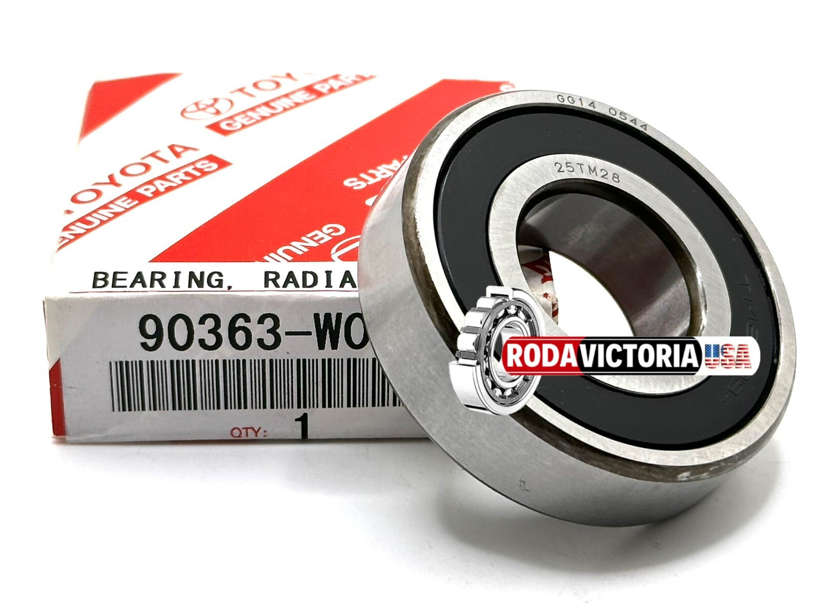 NSK 25TM28 TRANSMISSION BEARING FOR TOYOTA 90363-25073 90363-W0004 25.5x58x16mm