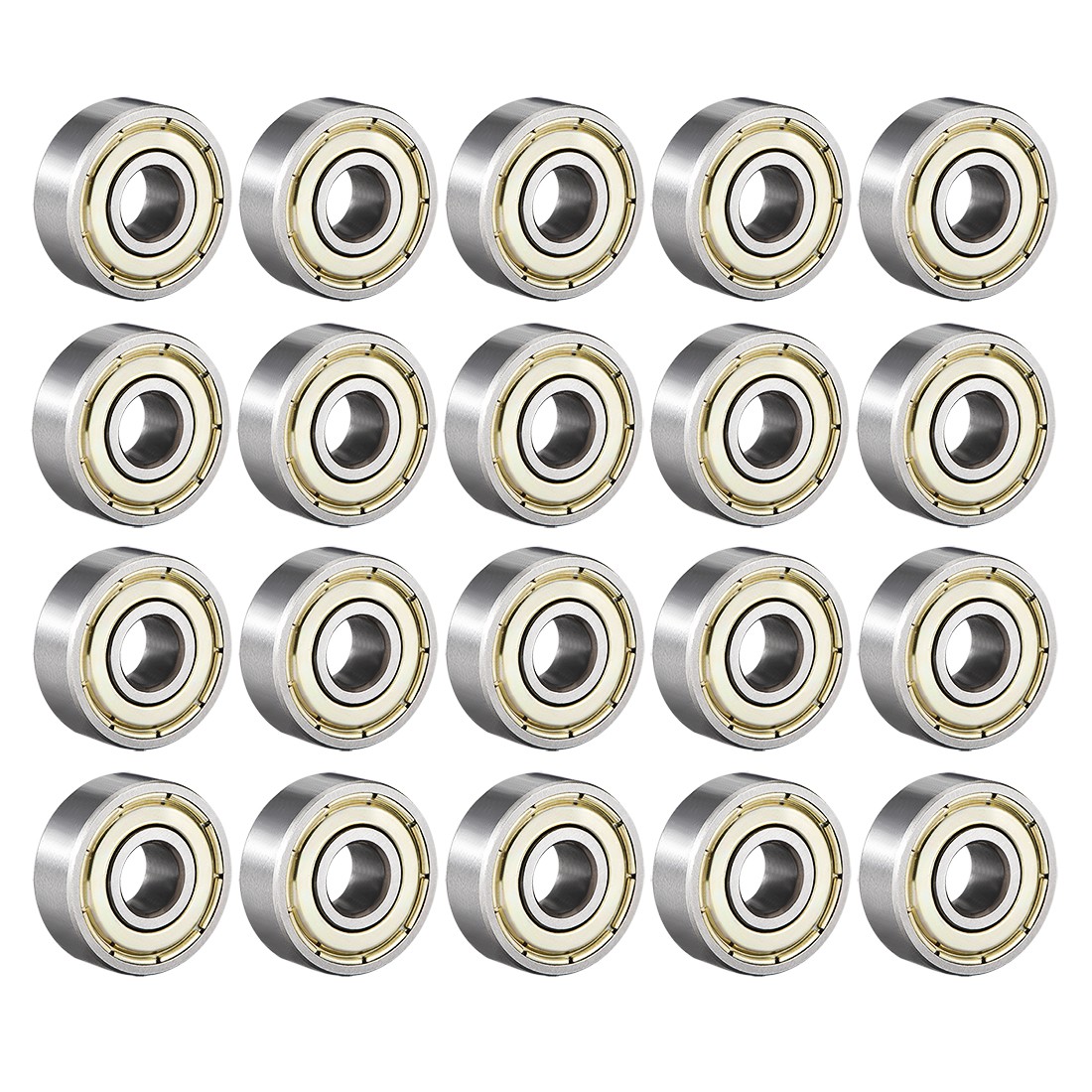 20pcs 606ZZ Ball Bearings Double Shield High Carbon Steel Z1 6mmx17mmx6mm