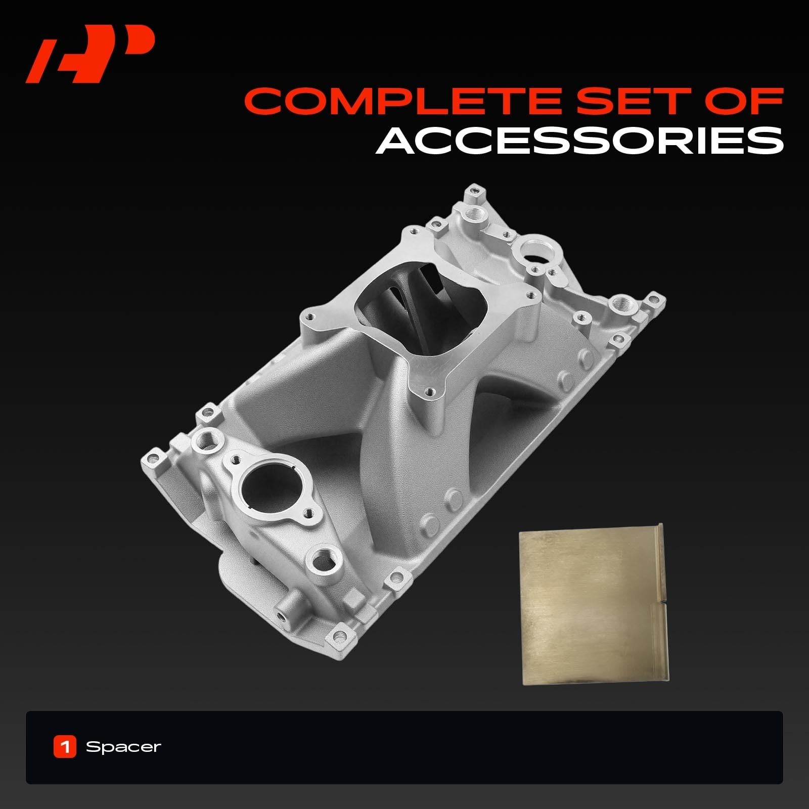 A-Premium Single Plane Intake Manifold Compatible with SBC Chevy 350 Engine |…