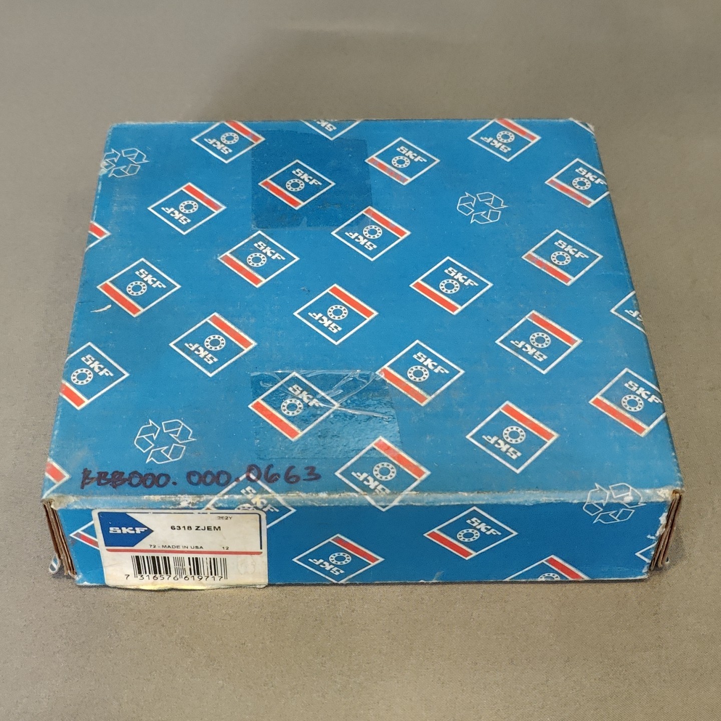 SKF 6318 ZJEM Radial Deep Groove Ball Bearing 90x190x43mm