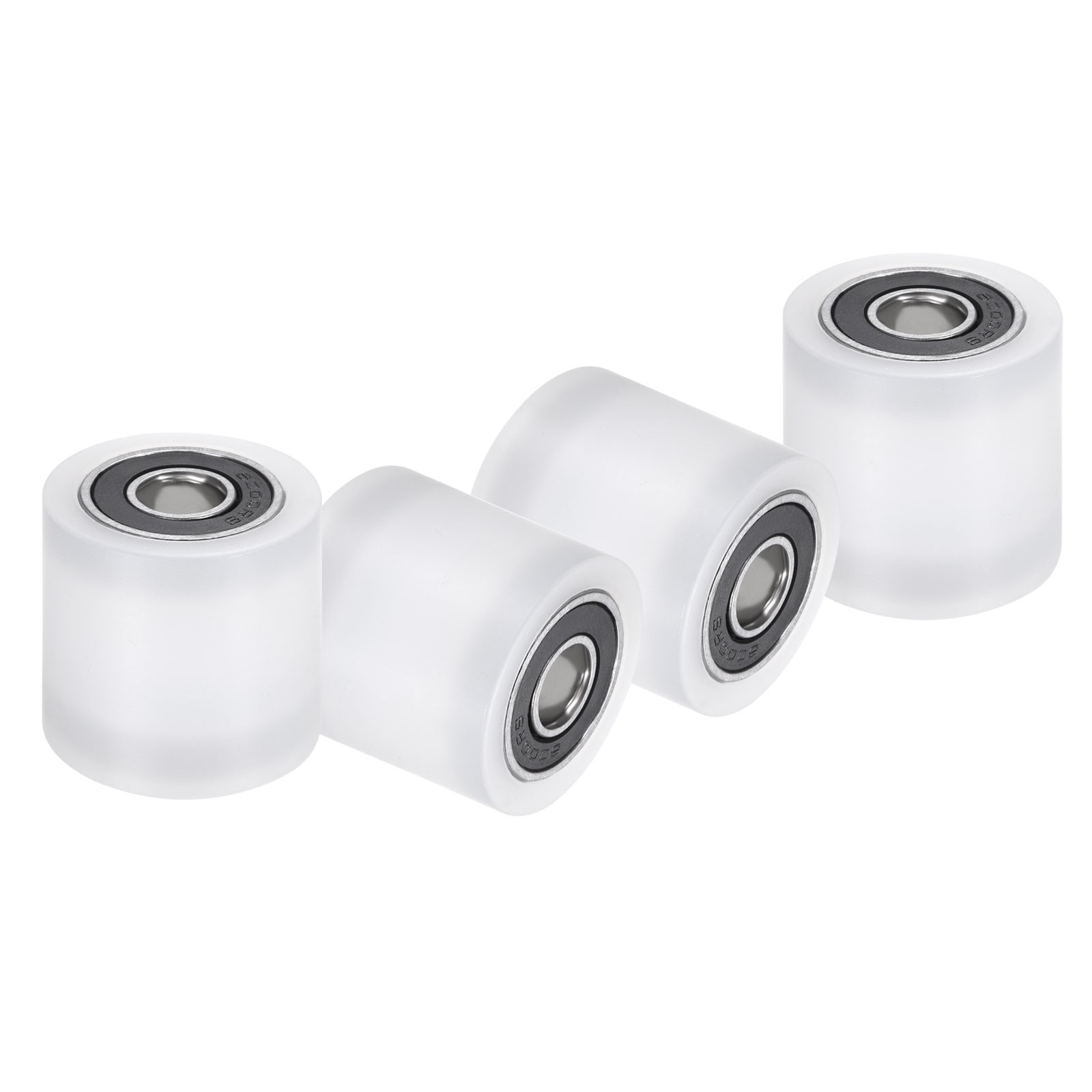4Pcs Nylon Roller Wheel with Bearings 3/8″x1-3/8″x1-3/8″ Nylon Pulley
