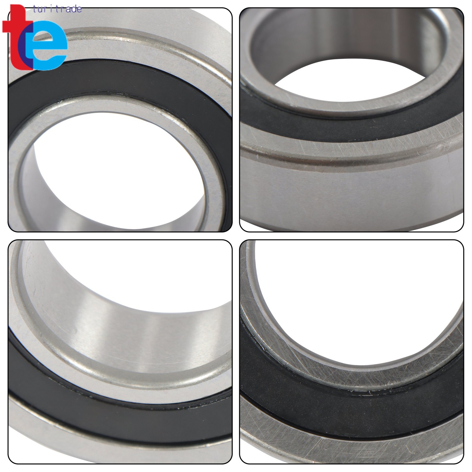 4pcs 62/32-2RS Sealed Ball Bearings 32mm x65mm x17mm Industrial
