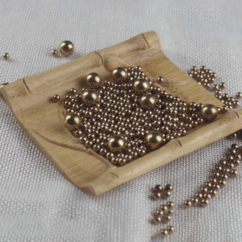 Ø0.9mm -70mm Precision Brass Ball Bearing Solid Beads Industrial Coppers Ball