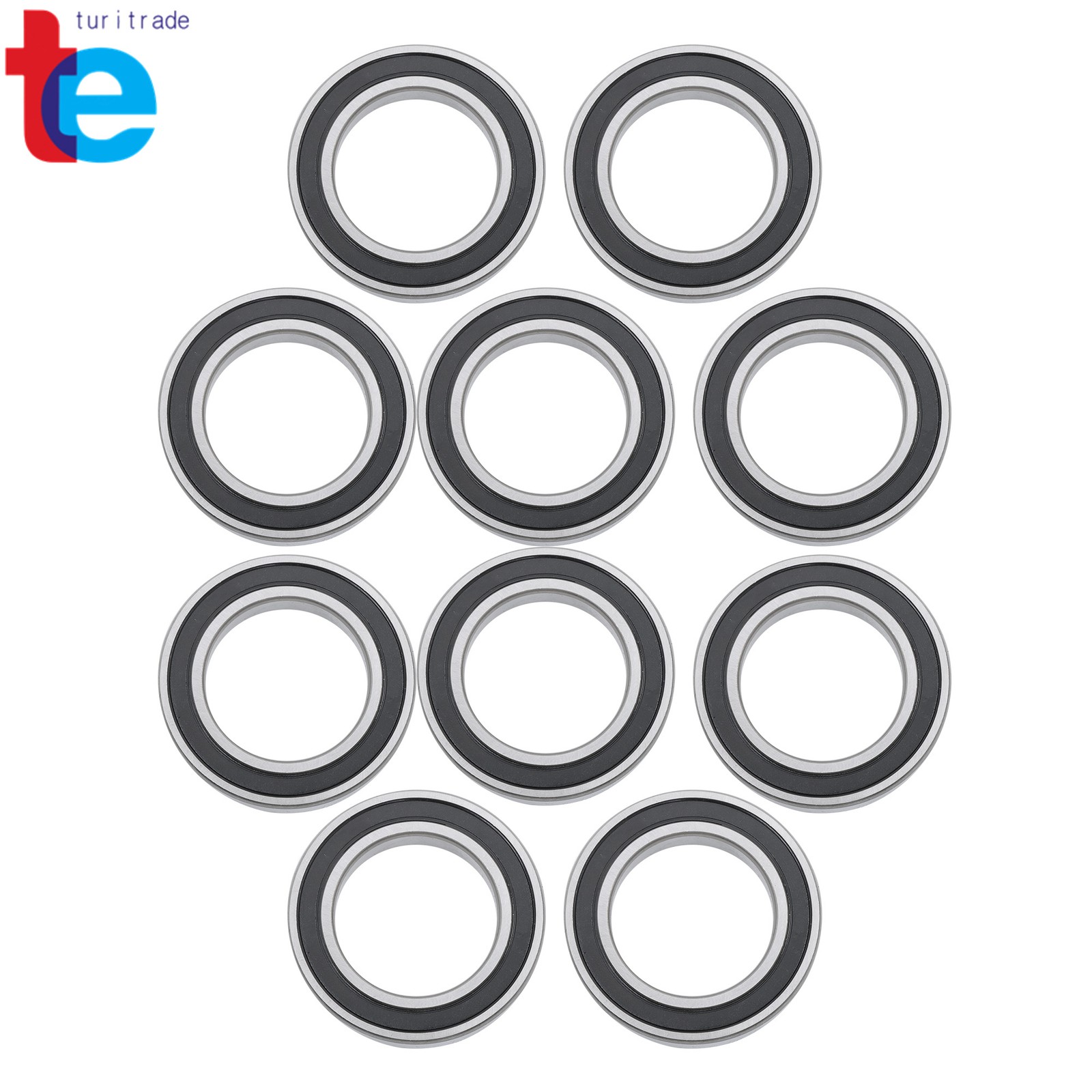 10pcs 6010-2RS Sealed Ball Bearings 50mm x80mm x16mm Double Sealed