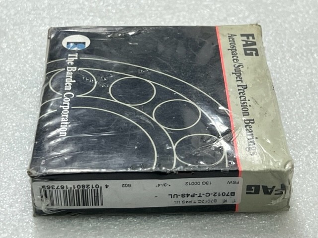 FAG BP012-C-T-P4S-UL Aerospace/Super Precision Spindle Bearings New