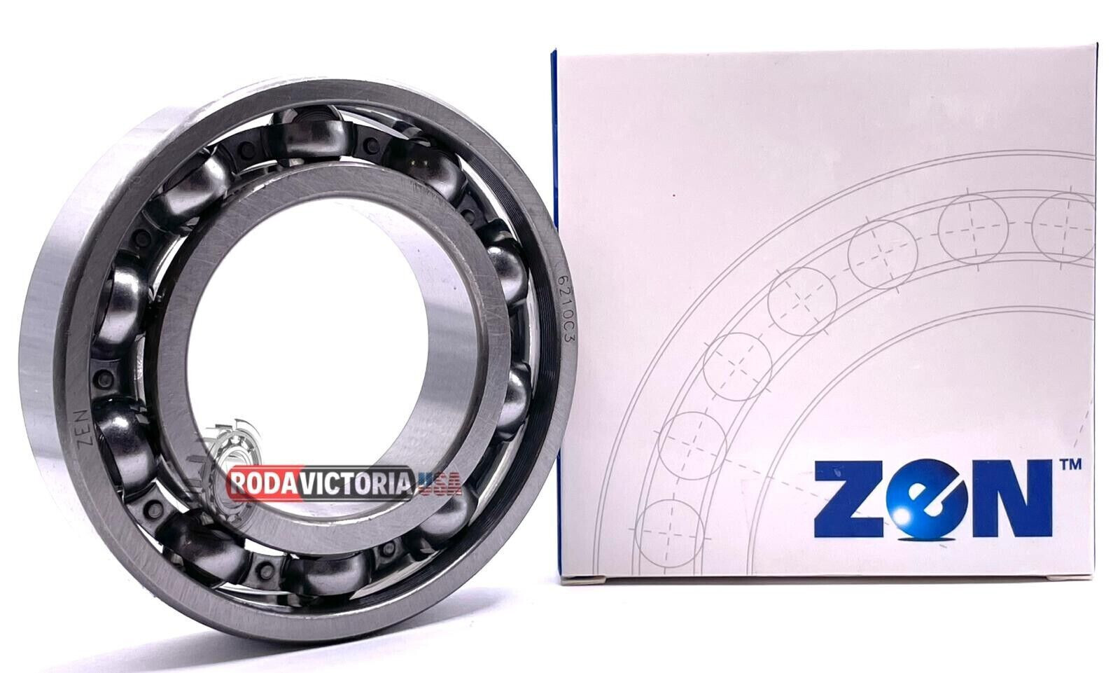 ZEN R18 Sealed Premium Ball Bearing, 1 1/8″ x2 1/8″ x 3/8″ JD9372 EE10 open type