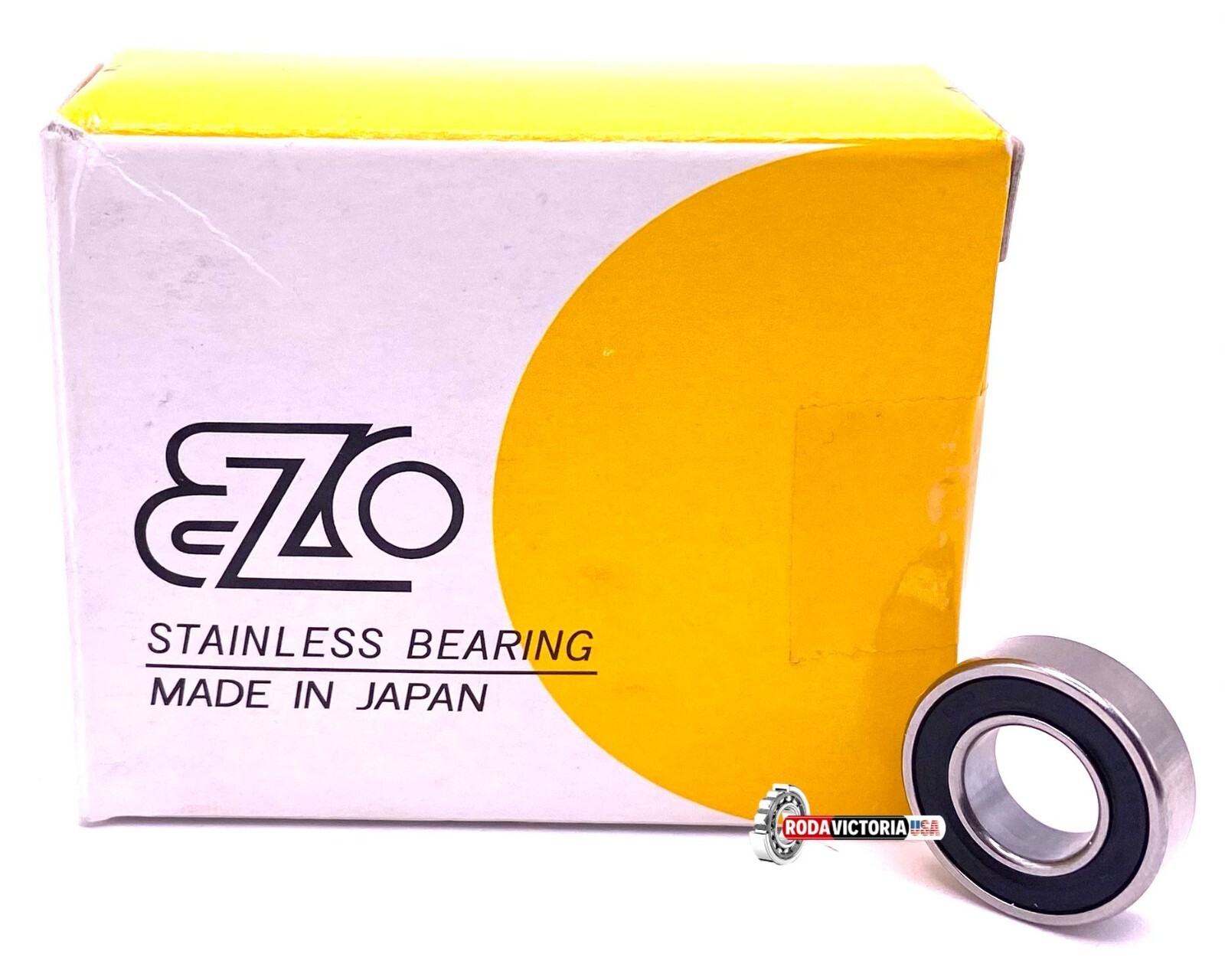 EZO Japan S688 2RS Stainless Steel Ball Bearing, Rubber Shielded 8x16x5 mm
