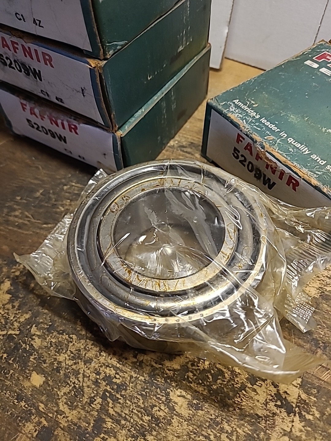 (4) FAFNIR 5209W Angular Contact Bearings… NOS..LOT OF 4 BEARINGS…..