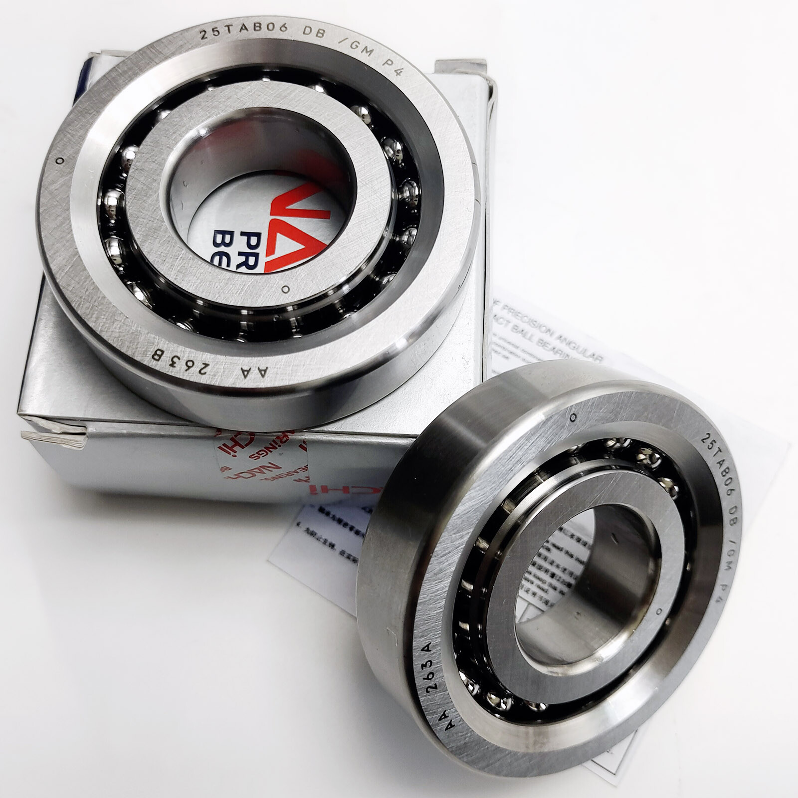 E25TAB06DB0 Ballscrew Bearing 2pcs Matched Pair for Nachi 25TAB06DBGMP4