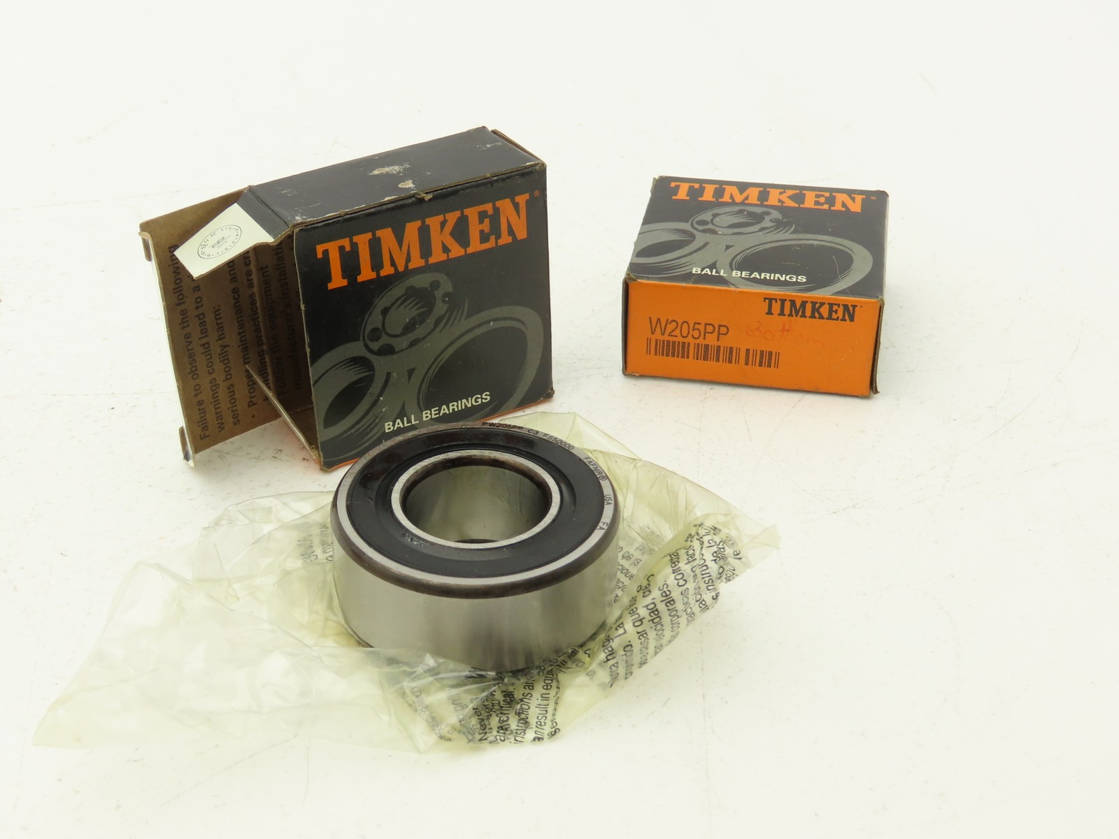 Timken PW205PPC3FS50000 Ball Bearing .25mm ID X 52mm OD x 20.62 mm W Lot of 2