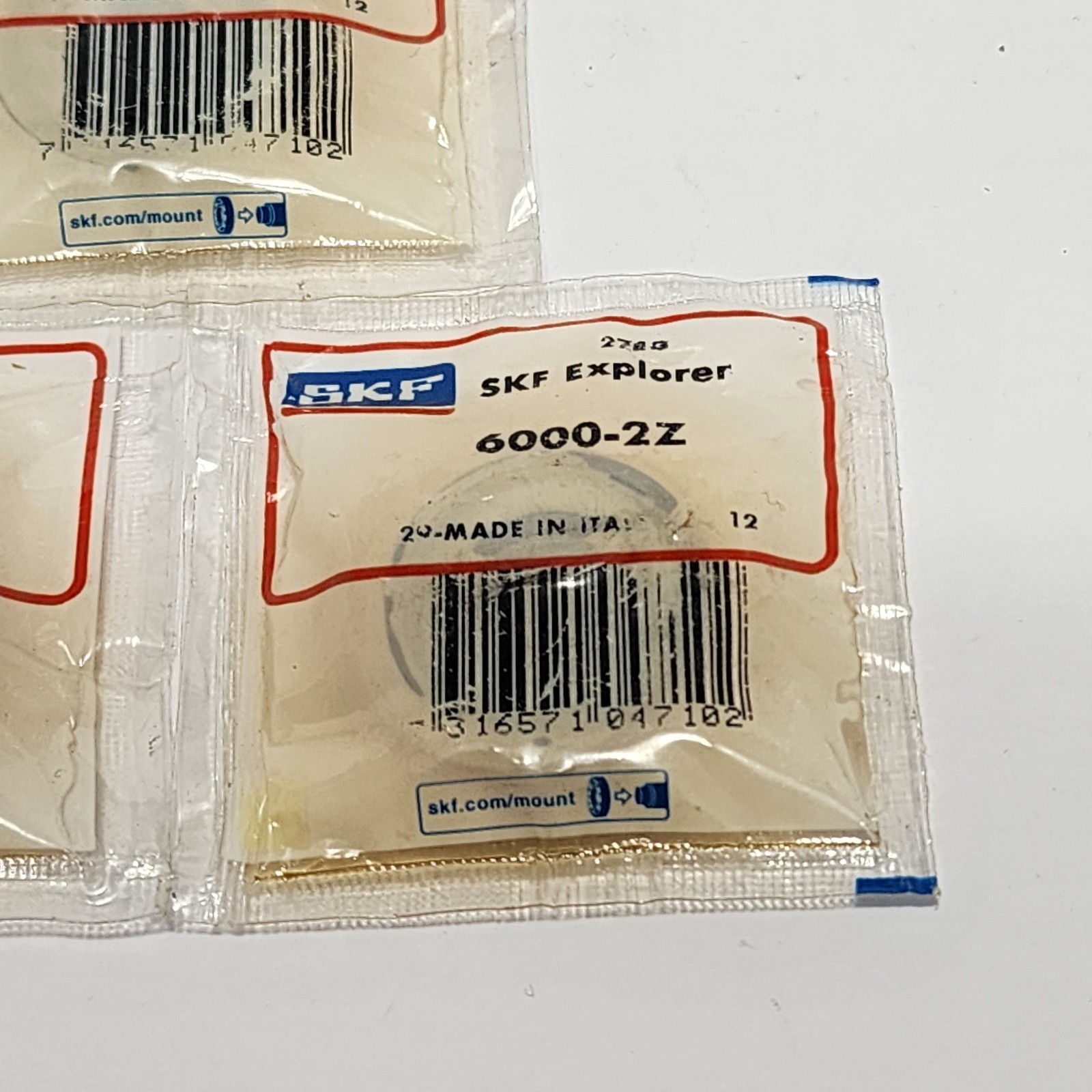 6000-ZZ SKF Brand Metal Shield Ball Bearing 10x26x8 6000 2Z 6000Z