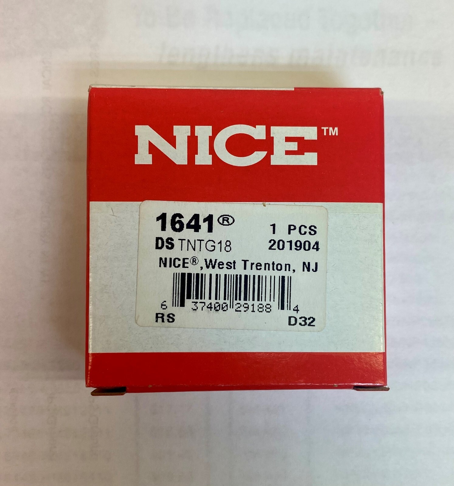 1641 DSTN – RBC – NICE – BALL BEARING – MADE IN USA
