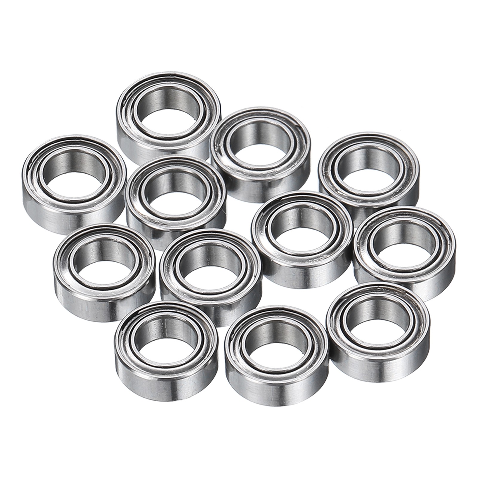 12Pcs MR74ZZ Deep Groove Ball Bearings 4mm ID 7mm OD 2.5mm Width Bearing