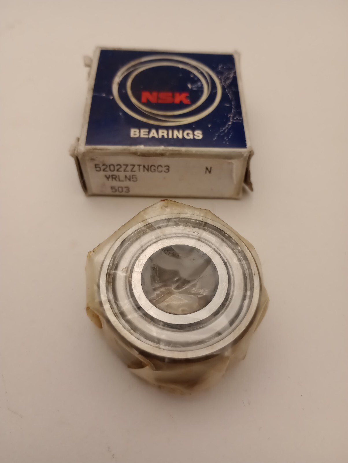 NSK 5202-ZZTNGC3 Angular Contact Bearing 15mm ID X 35mm OD X .625″ W 5202ZZTNC3