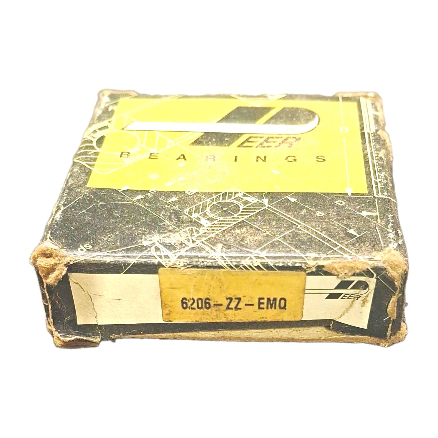 PEER 6206-ZZ-EMQ Radial Ball Bearing 30x62x16mm 1.18×2.44×0.62 in Shielded New