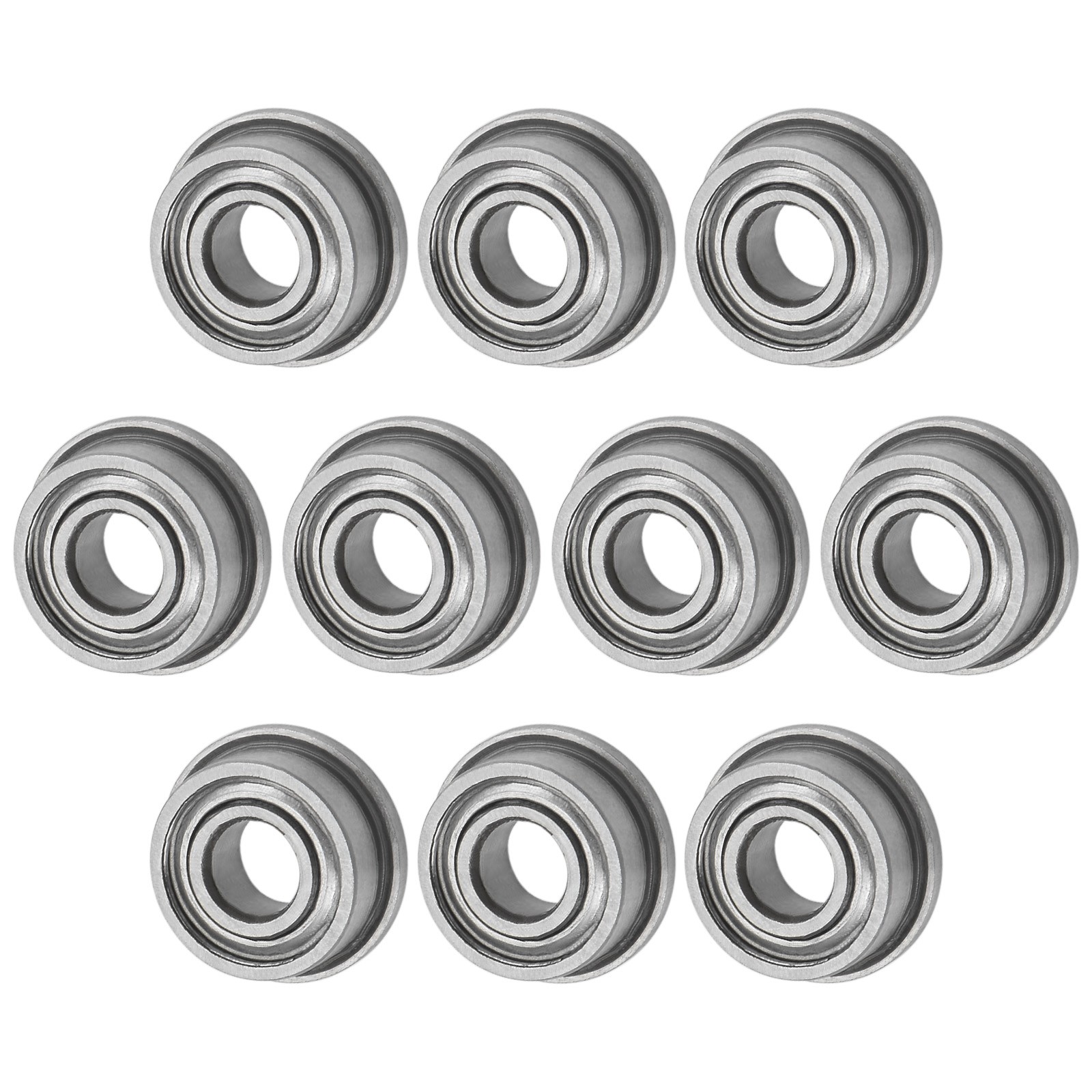 10pcs F683ZZ Flanged Bearings 3x7x3mm for Sealed Chrome