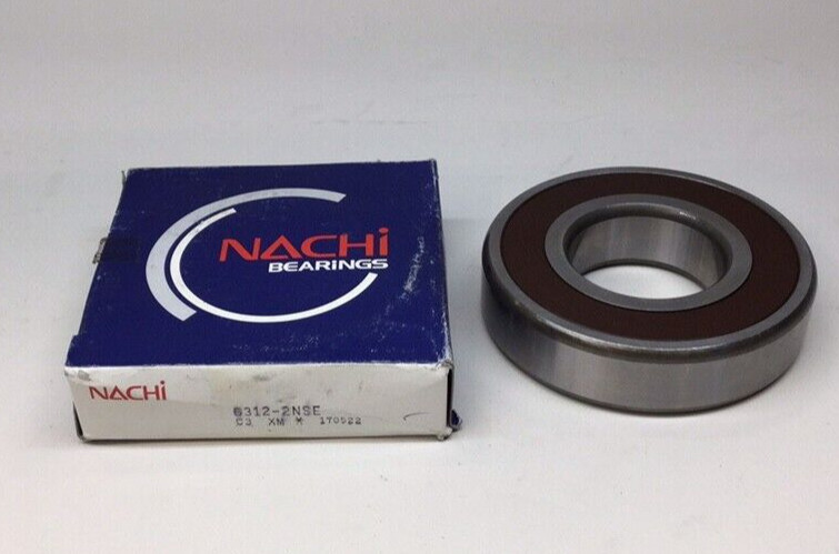 Nachi 6312-2NSE Ball Bearing Deep Groove 60mm ID X 130mm OD x 31mm Width